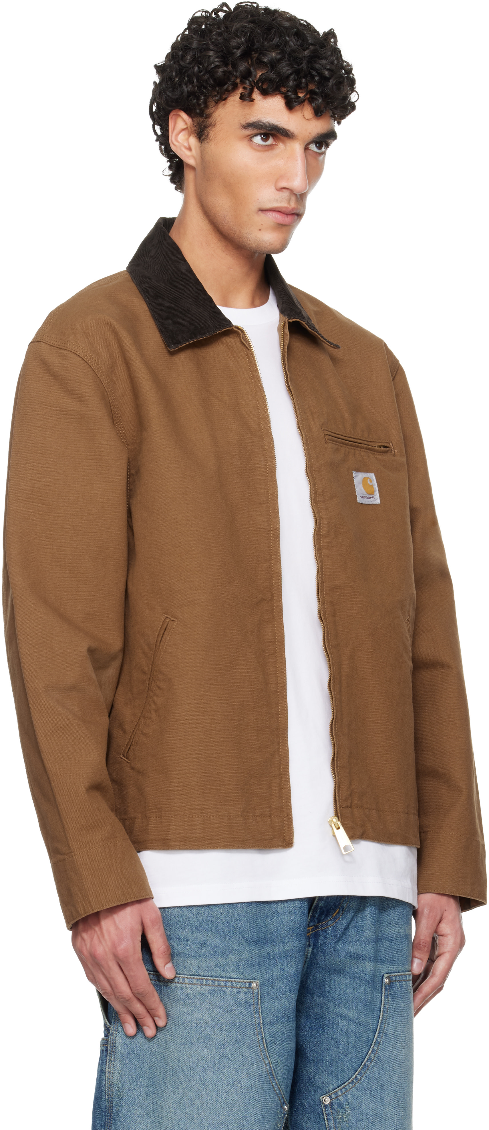 Carhartt Work In Progress - 브라운 디트로이트 재킷