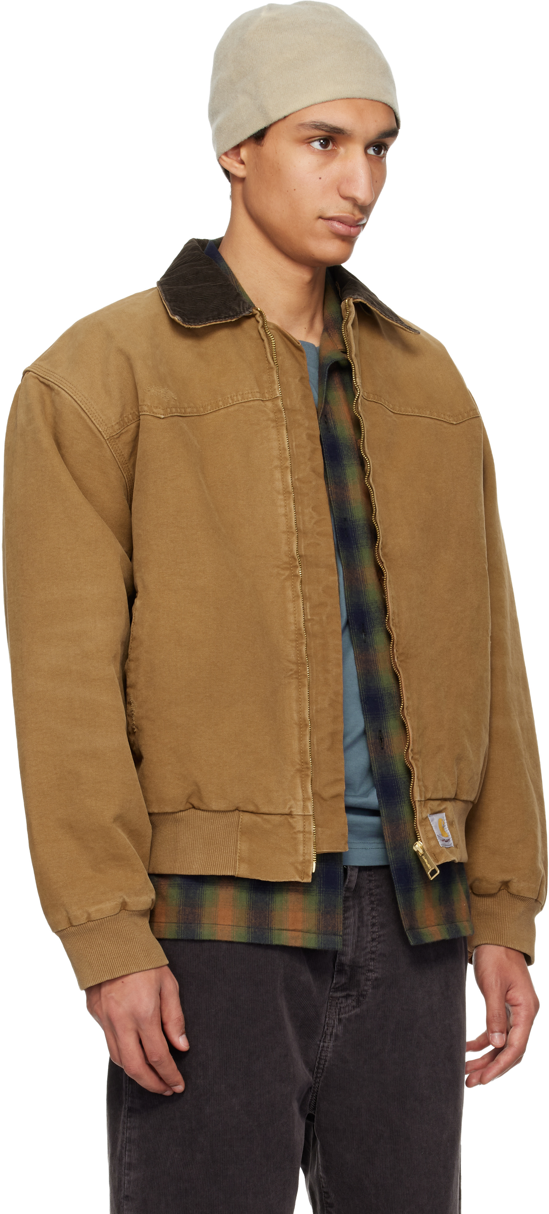Carhartt Work In Progress - 탠 OG 산타페 재킷