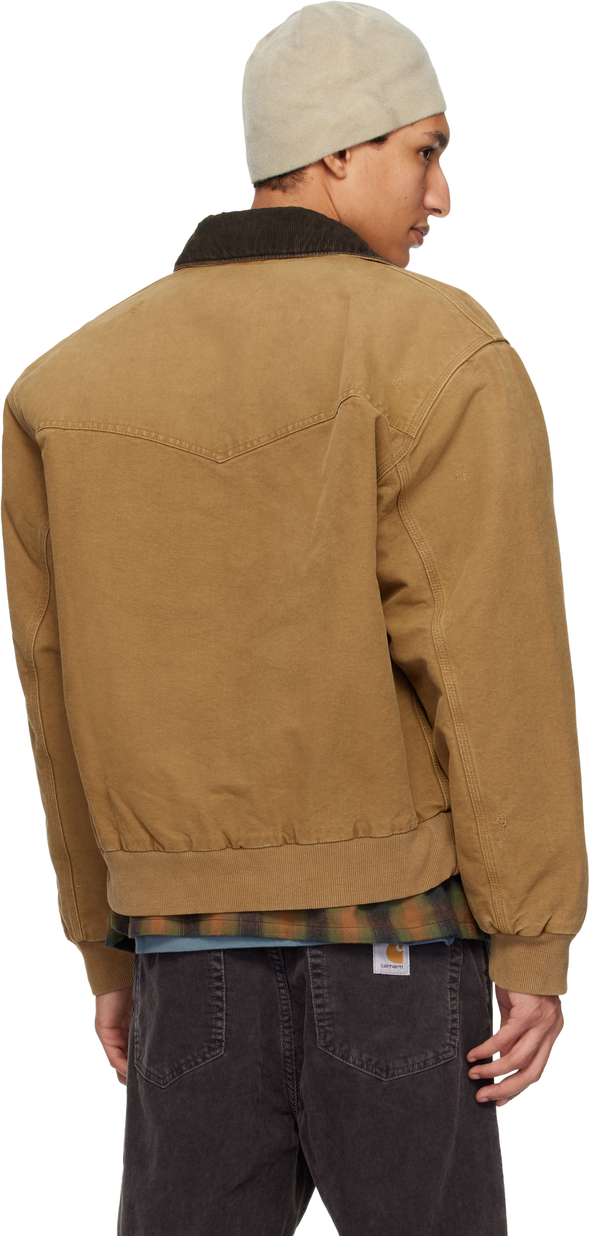 Carhartt Work In Progress - 탠 OG 산타페 재킷