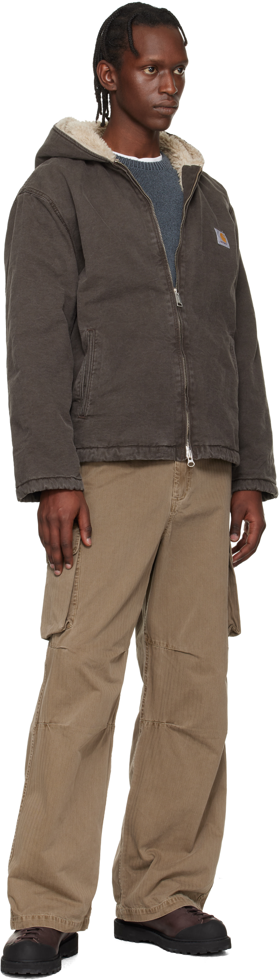 Carhartt Work In Progress: ブラック Mitch ジャケット | SSENSE 日本
