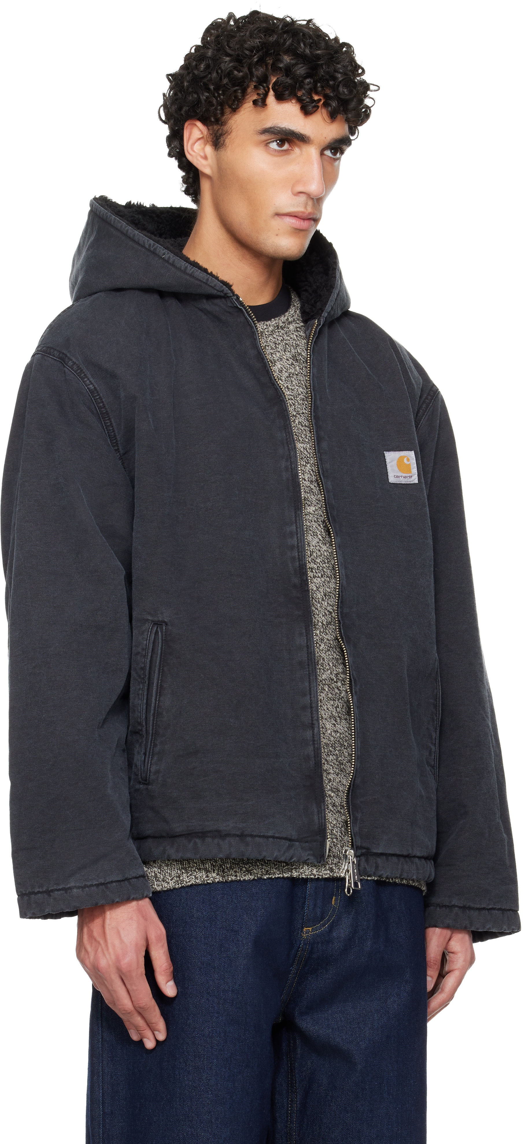 Carhartt Work In Progress: ブラック Mitch ジャケット | SSENSE 日本