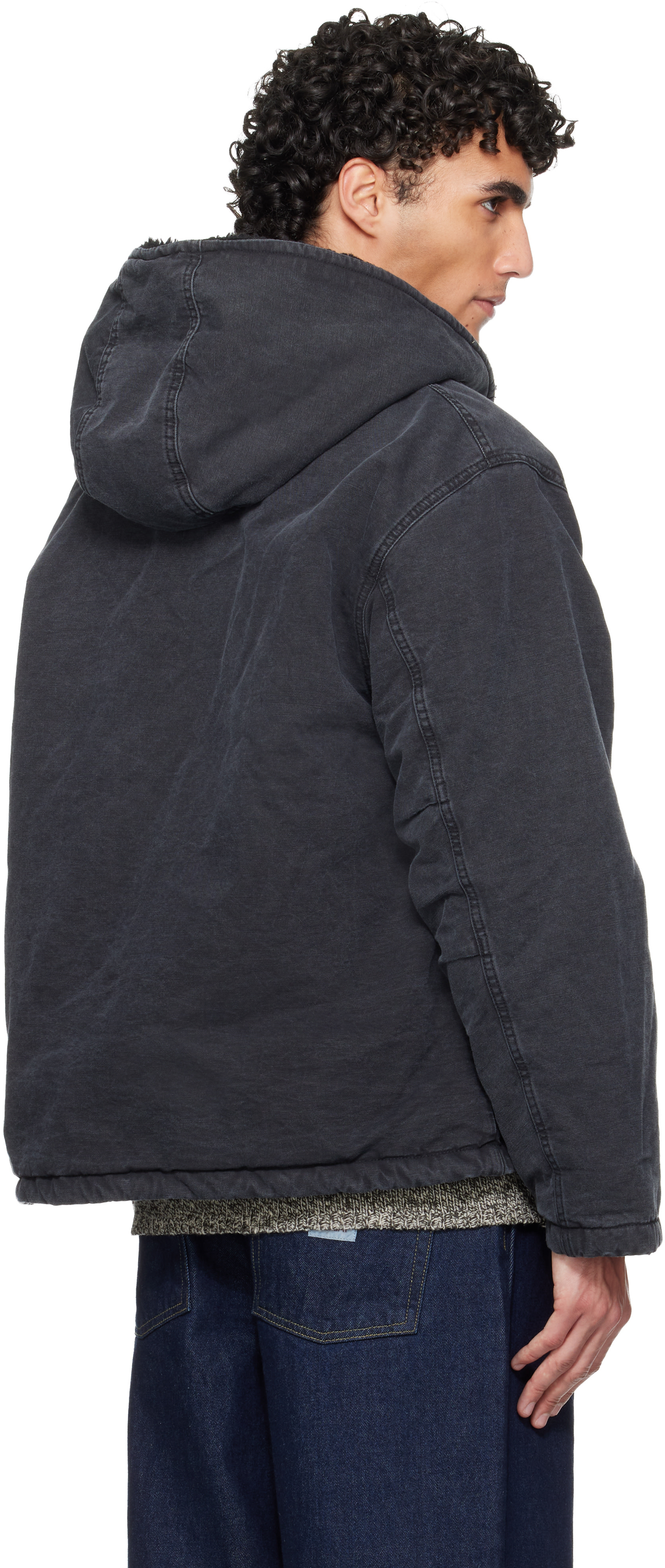 Carhartt 黒 M フリースジャケット Carhartt カーハート carhartt ジャケット フリースジャケット ボア