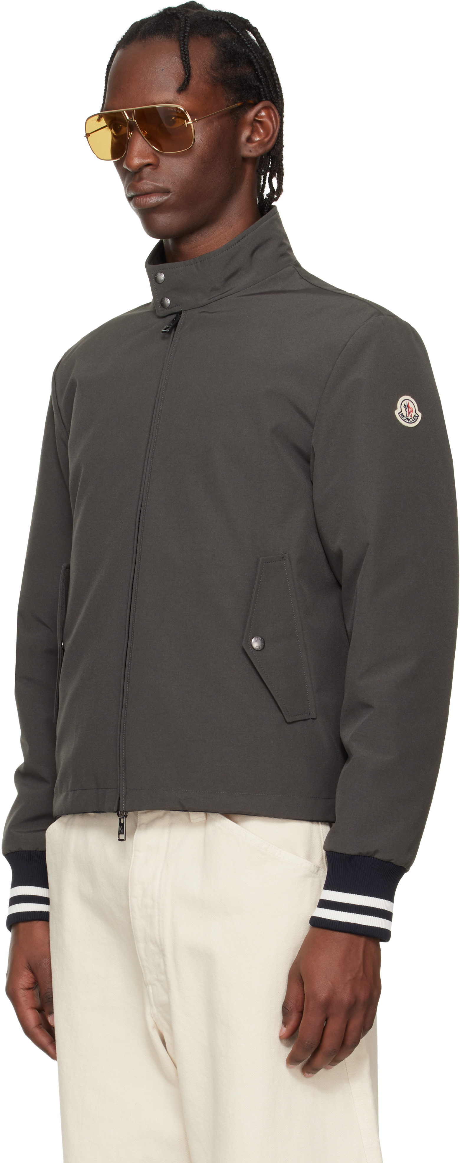 Moncler - Gray Prieure Reversible Down Bomber Jacket