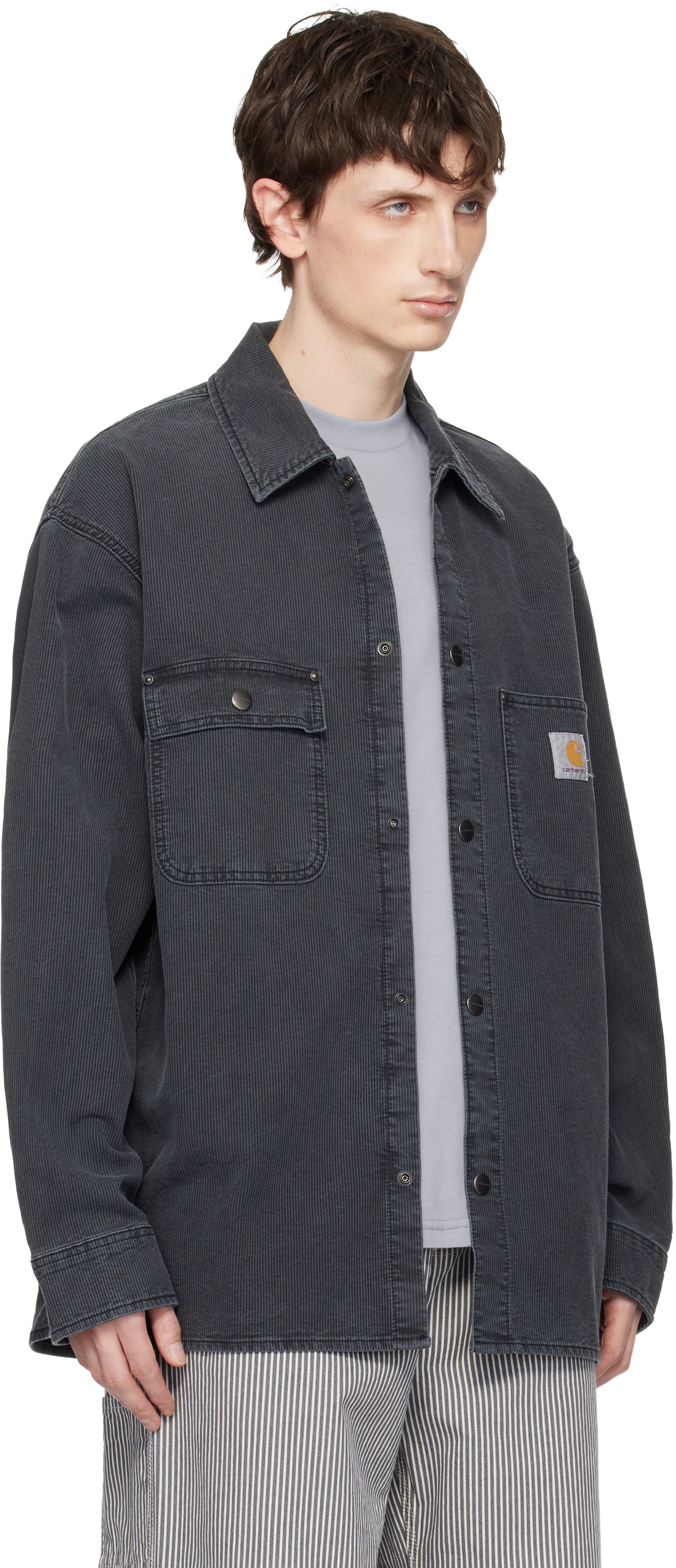 Carhartt Work In Progress - Gray Parrish Corduroy Overshirt
