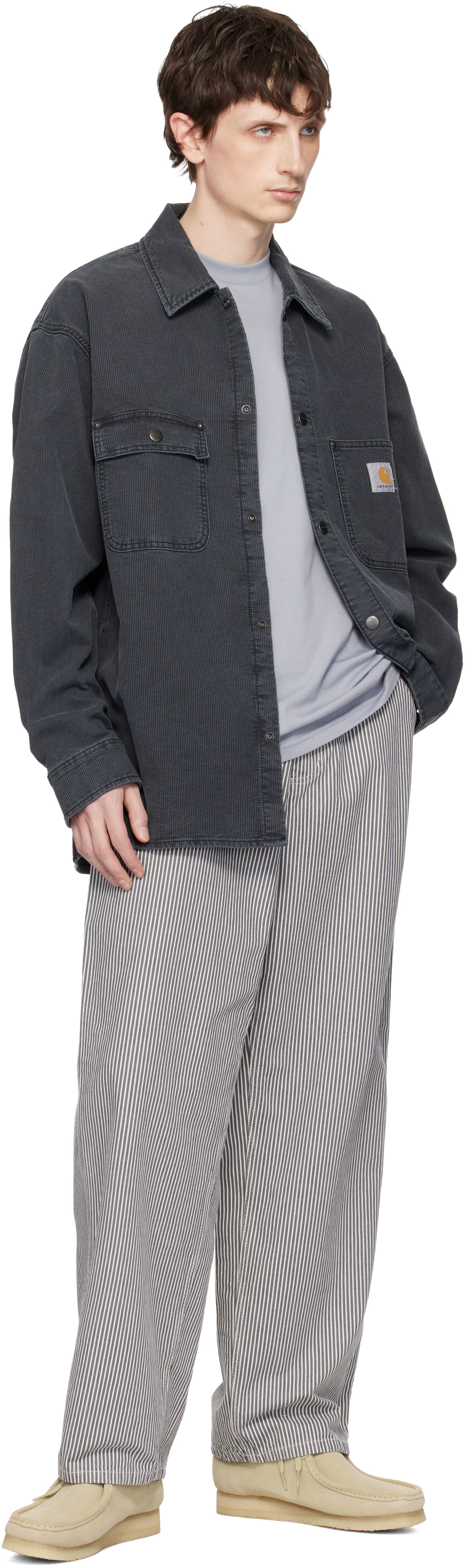 Carhartt Work In Progress - Gray Parrish Corduroy Overshirt