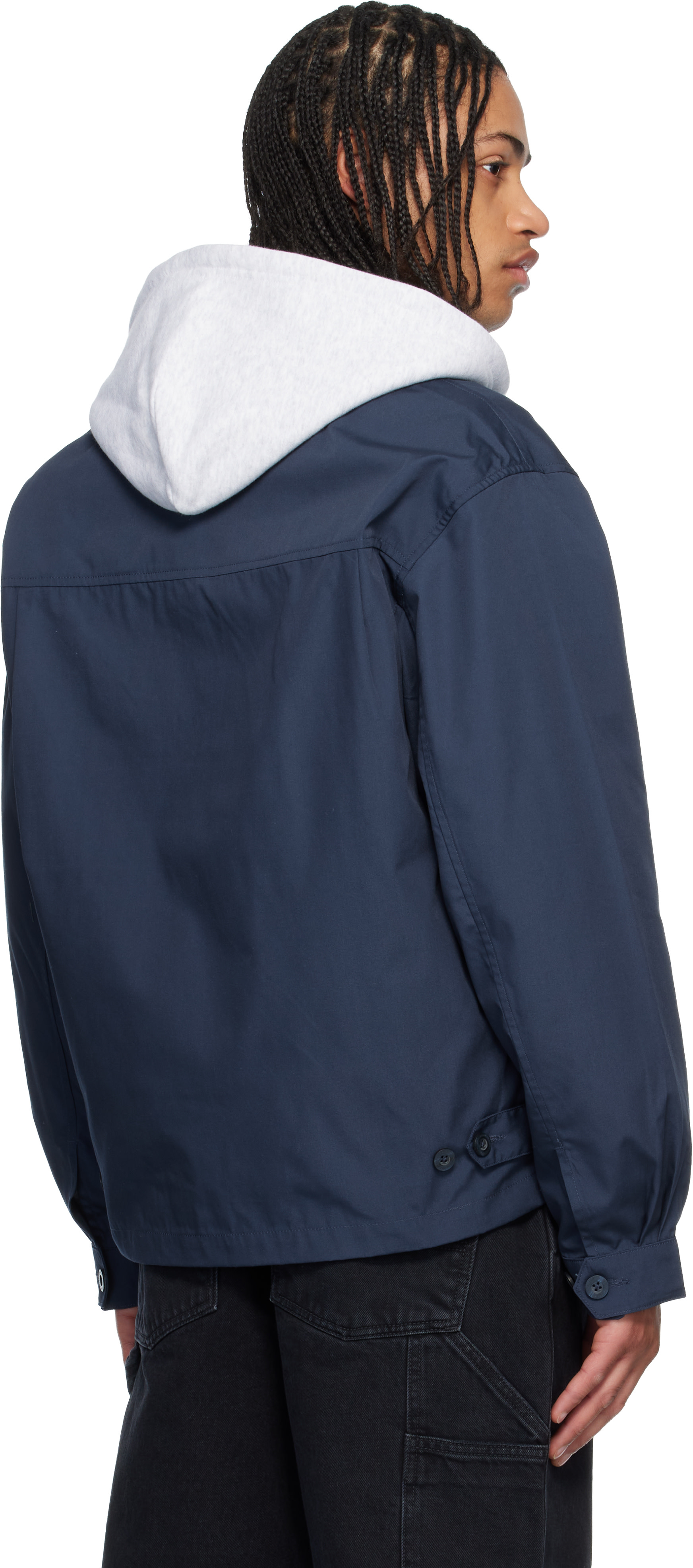 Carhartt Work In Progress: Navy Postal Jacket | SSENSE Carhartt Work In Progress: Navy Postal Jacket | SSENSE