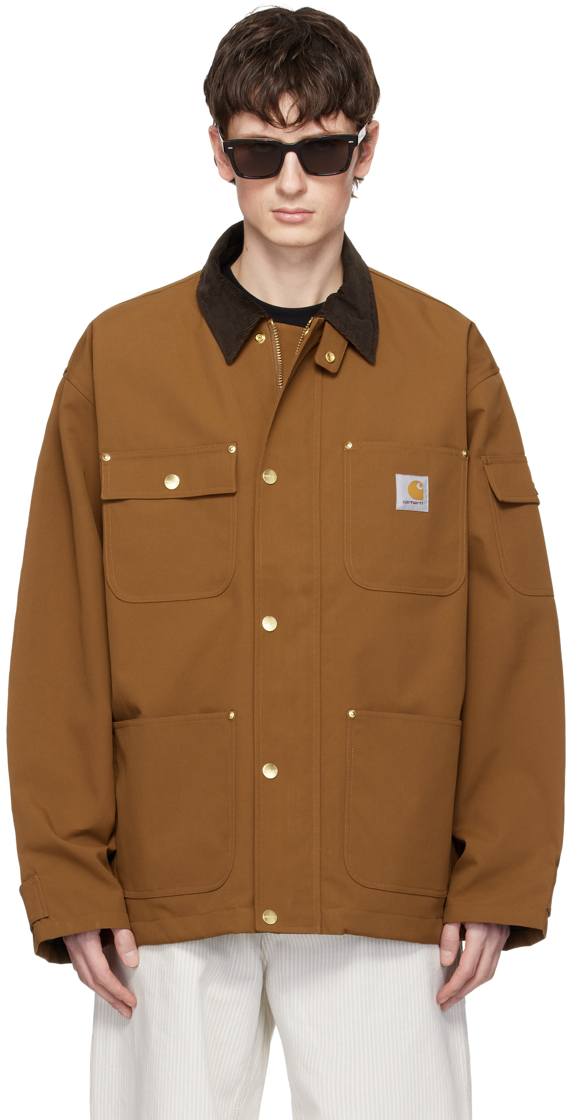 Carhartt Work In Progress - Blouson Clapton brun clair
