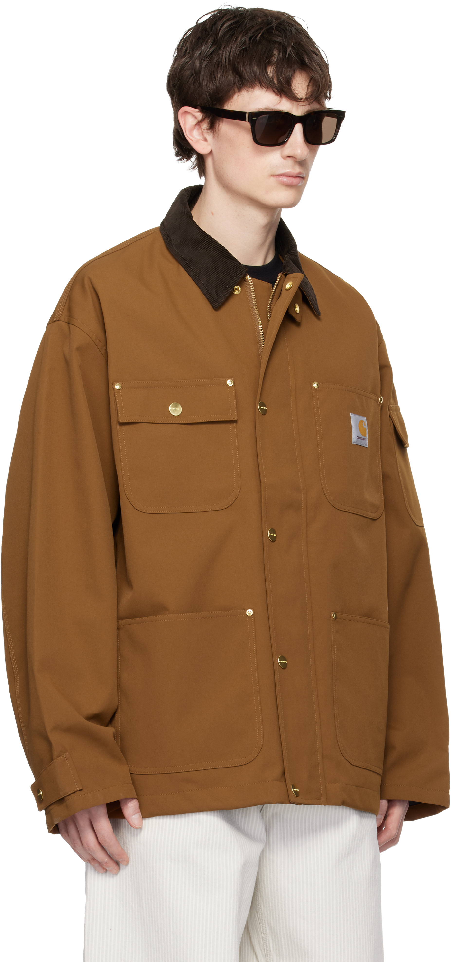 Carhartt Work In Progress - Blouson Clapton brun clair