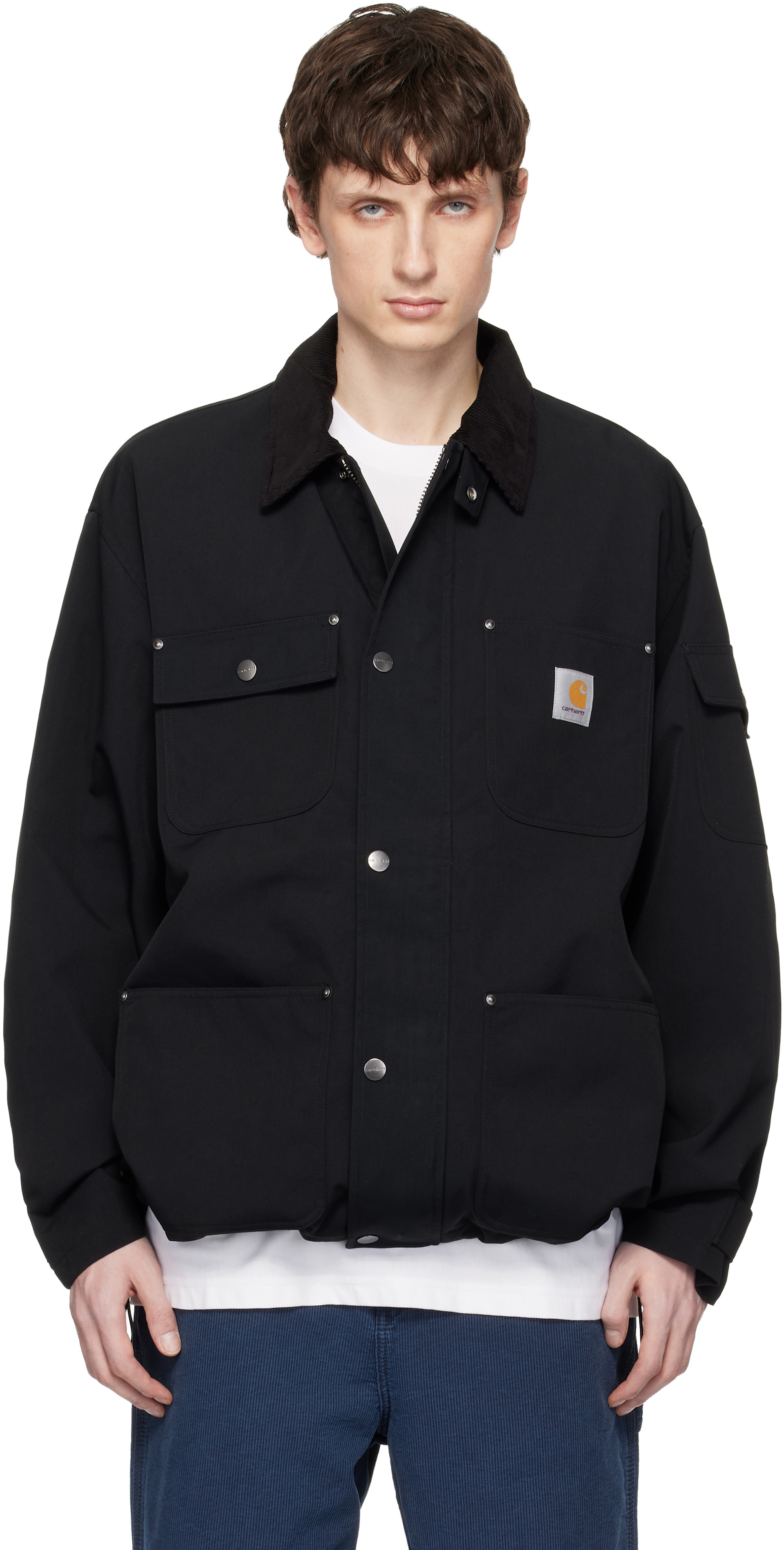 Carhartt Work In Progress: Black Clapton Jacket | SSENSE