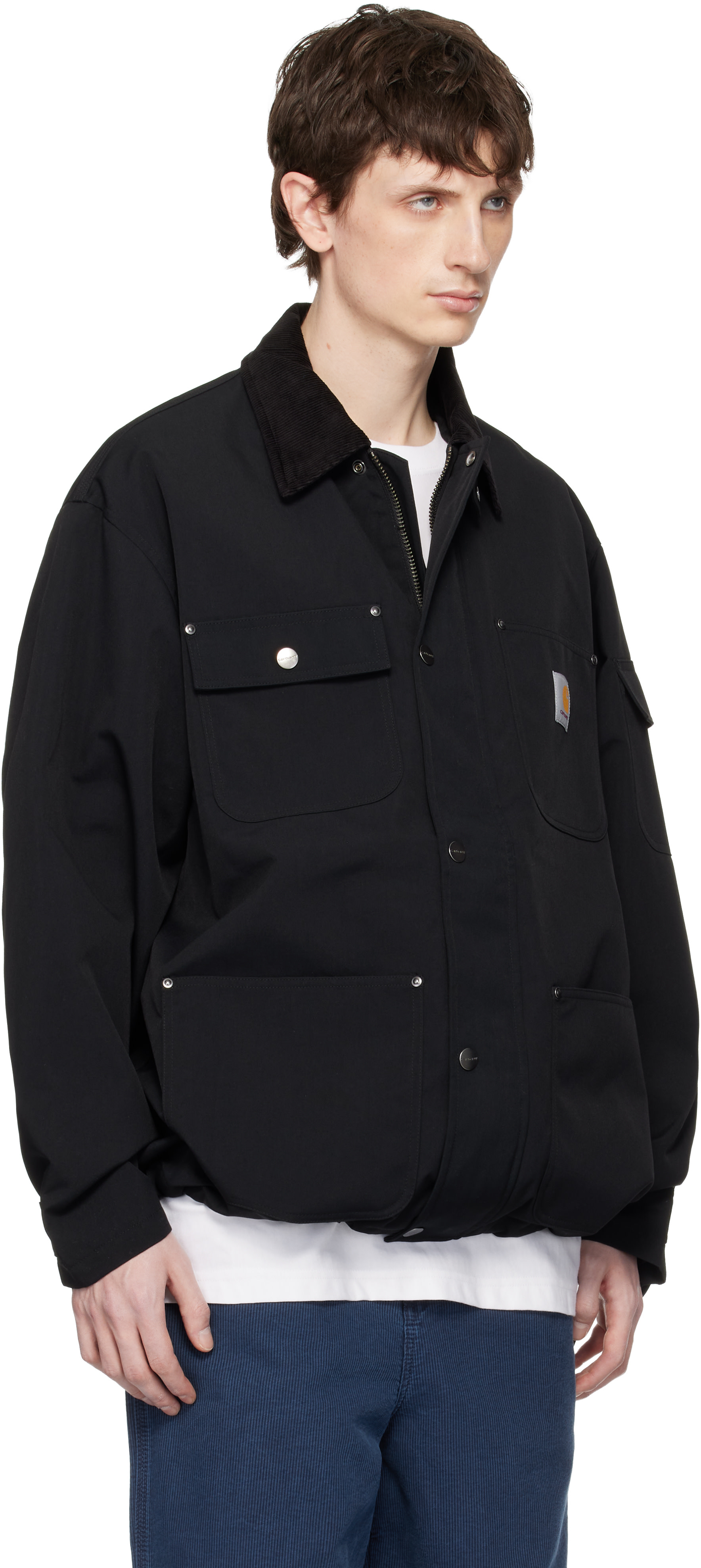 Carhartt Work In Progress - 블랙 클랩튼 재킷