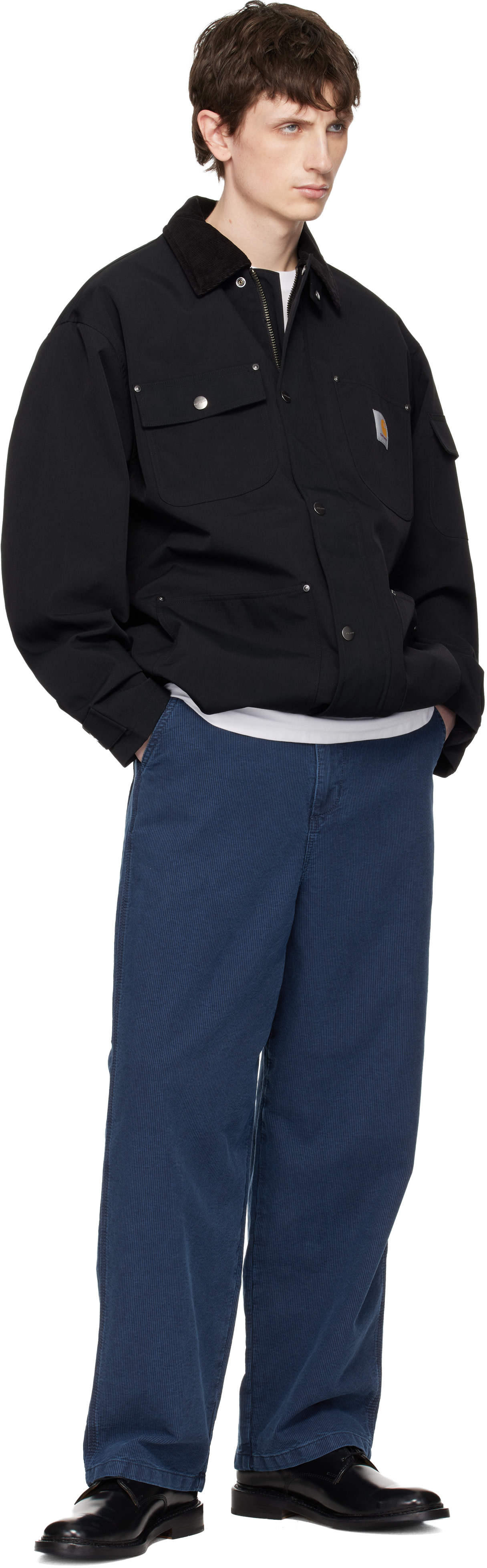 Carhartt Work In Progress - 블랙 클랩튼 재킷