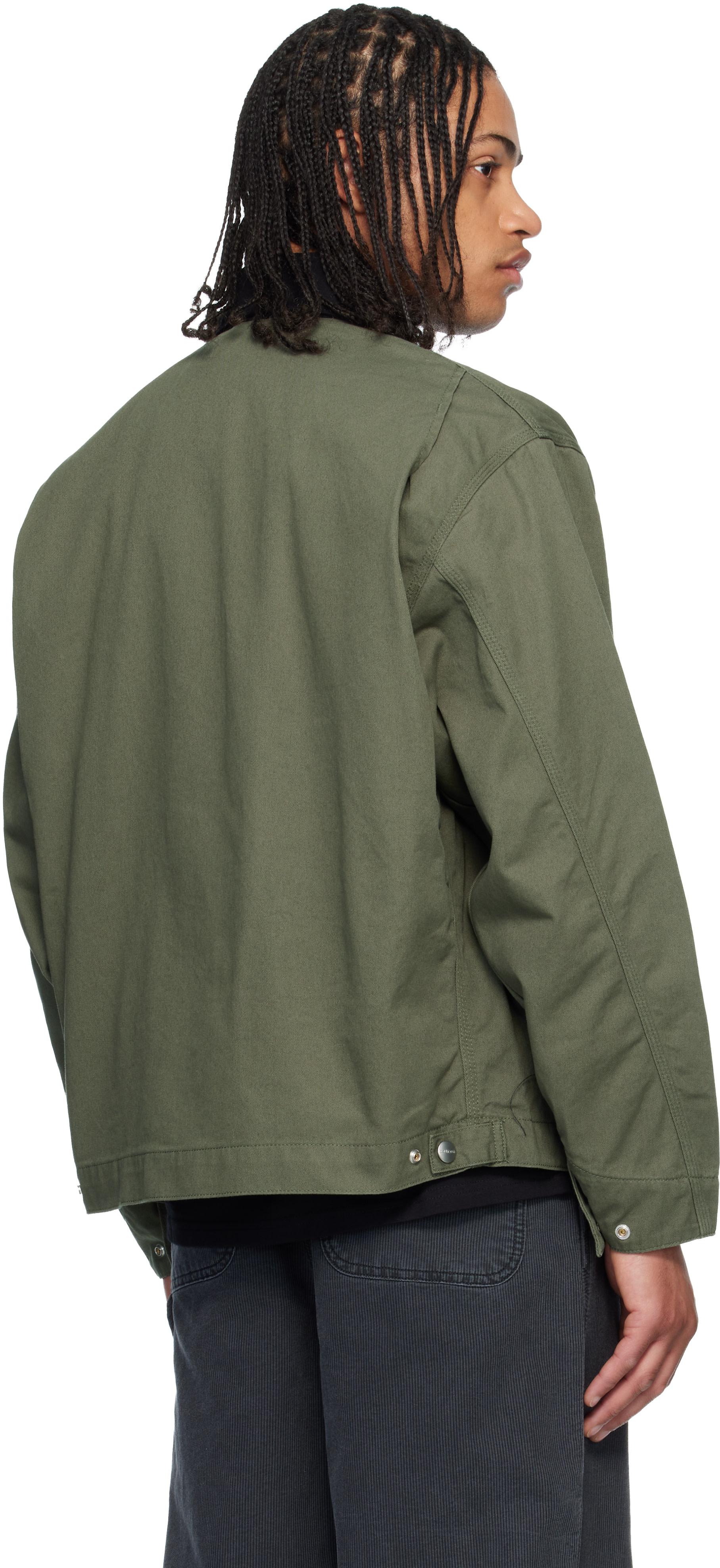 Carhartt Work In Progress: グリーン OG Detroit ジャケット | SSENSE