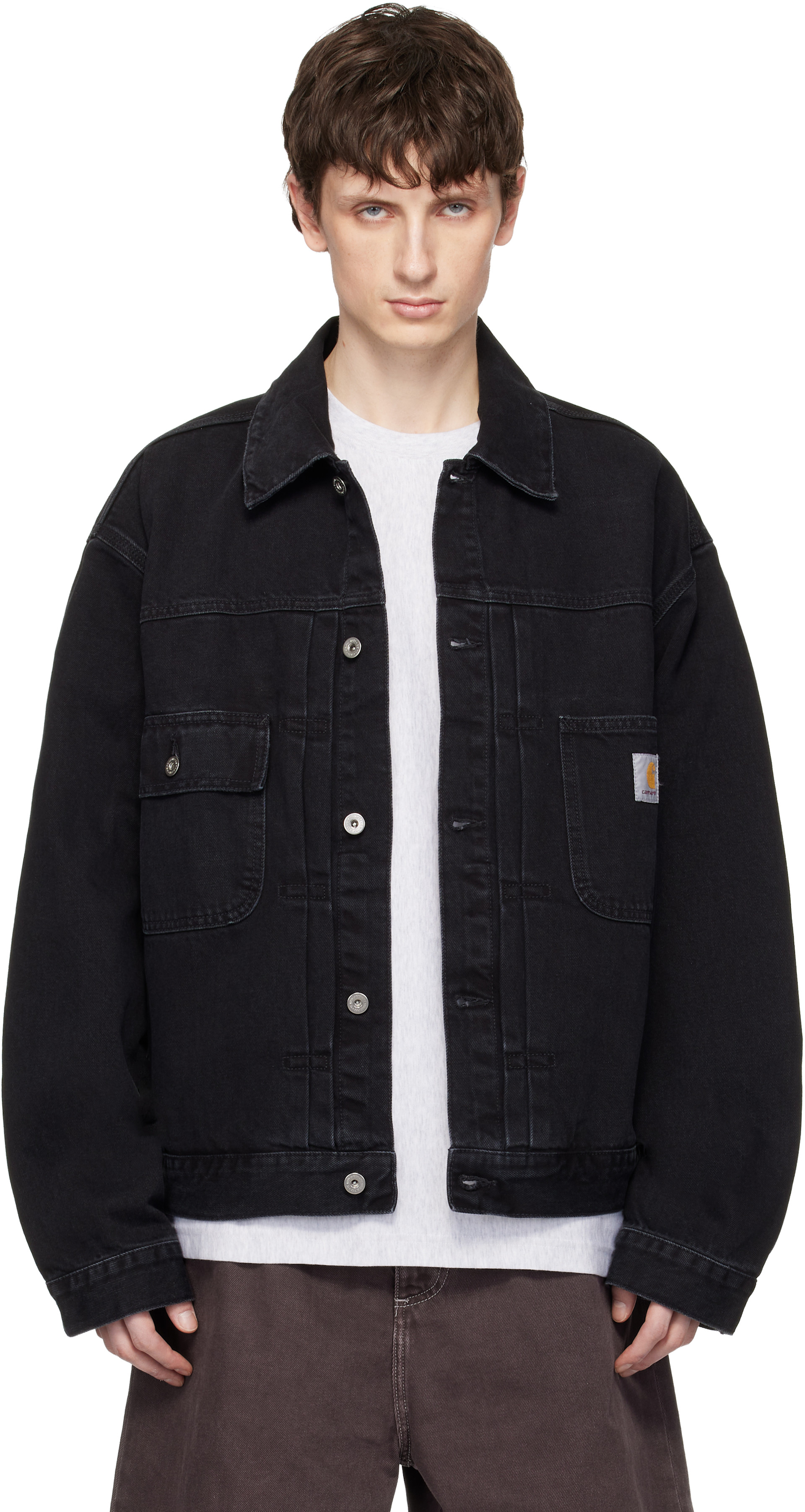 Carhartt Work In Progress: ブラック Belmar デニムジャケット