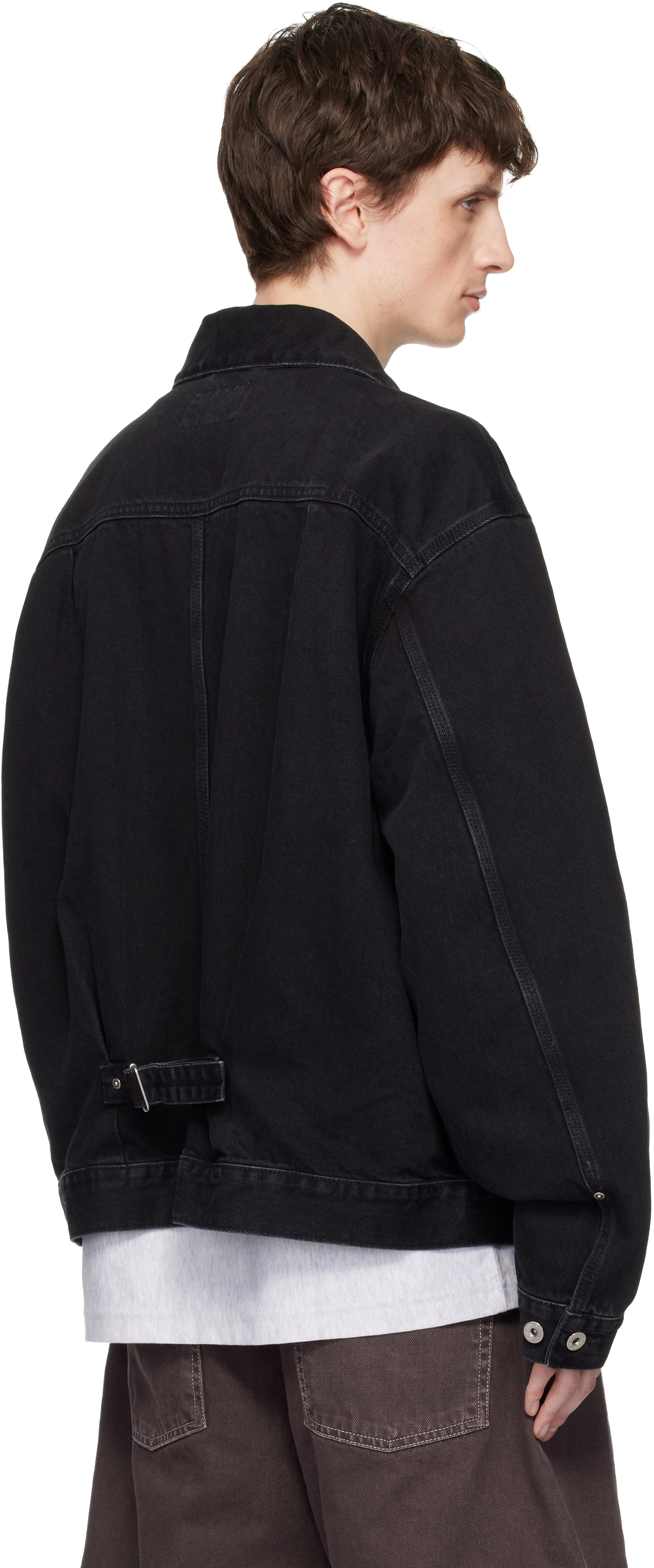 Carhartt Work In Progress: ブラック Belmar デニムジャケット Carhartt Work In Progress: ブラック Belmar デニムジャケット