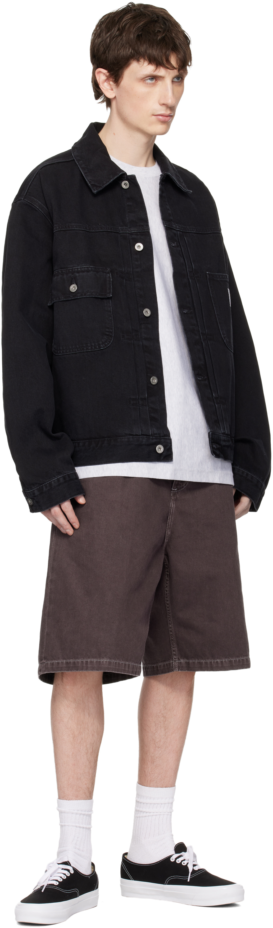 Carhartt Work In Progress: ブラック Belmar デニムジャケット