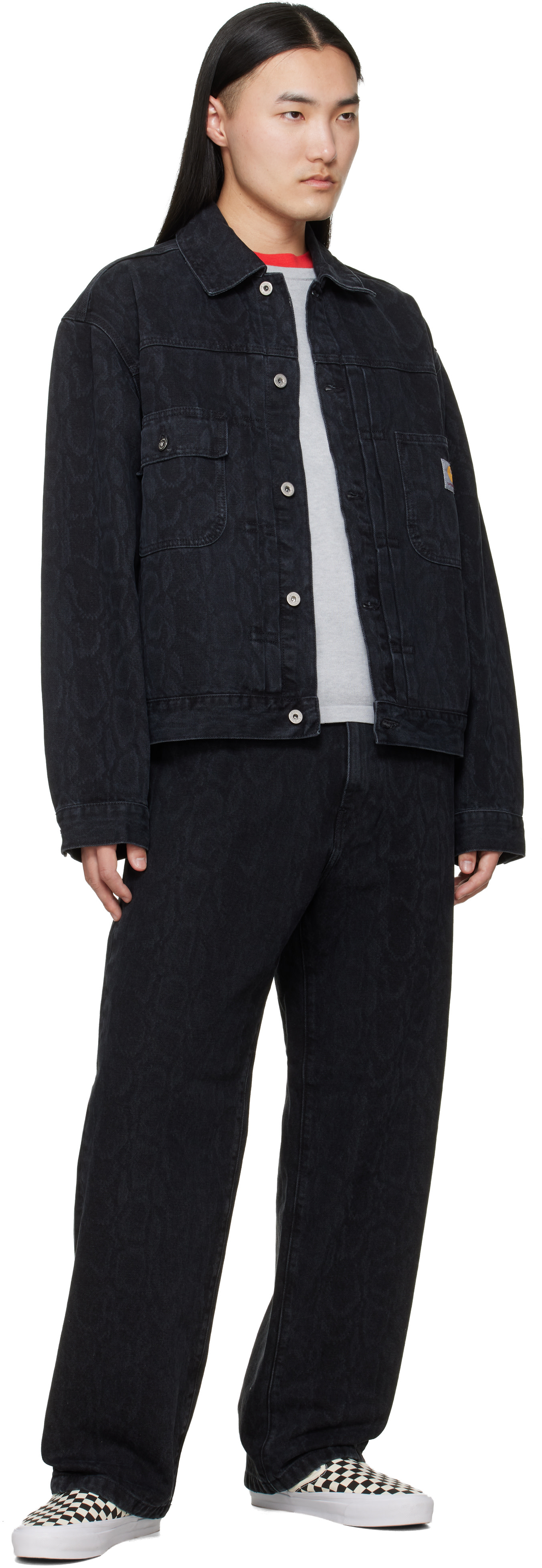 Carhartt Work In Progress - 블랙 벨마 데님 재킷