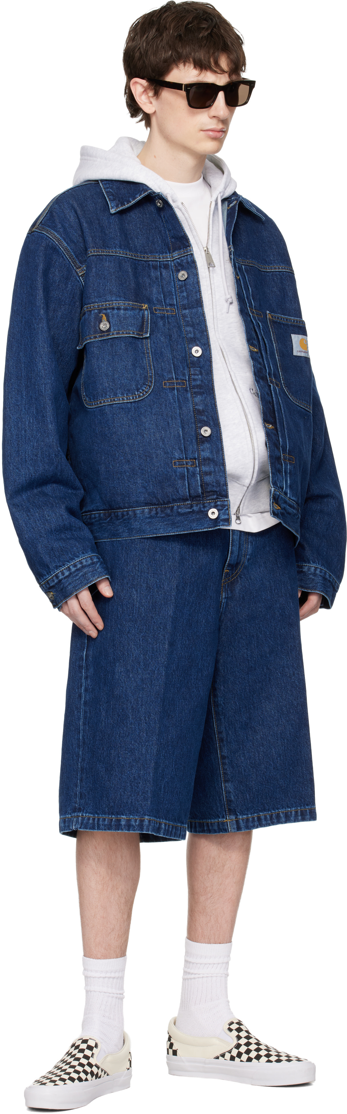 Carhartt Work In Progress - 블루 벨마 데님 재킷