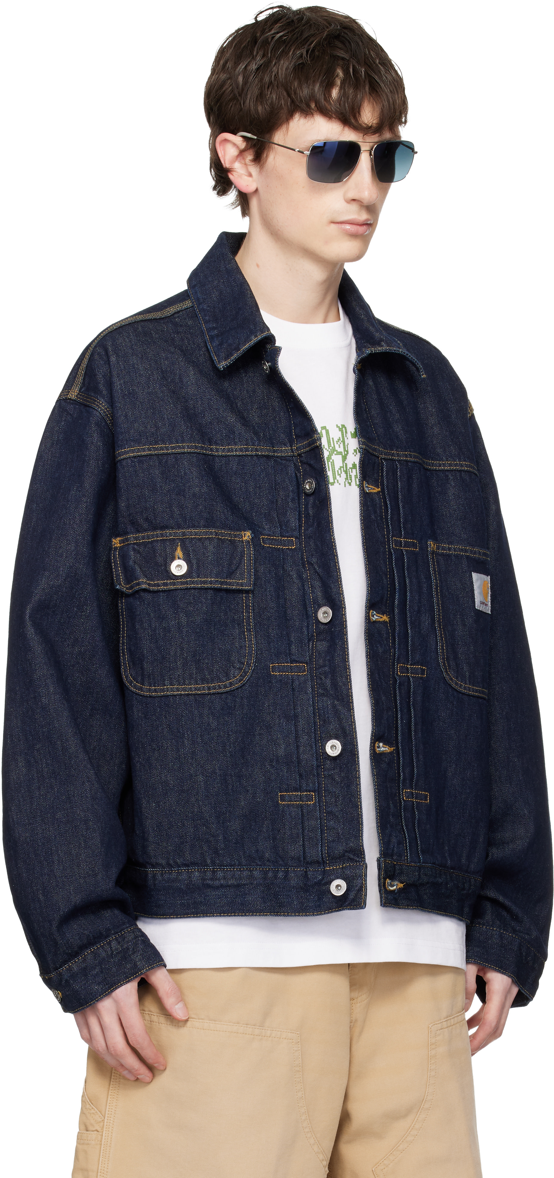 Carhartt Work In Progress: ブルー Belmar デニムジャケット | SSENSE