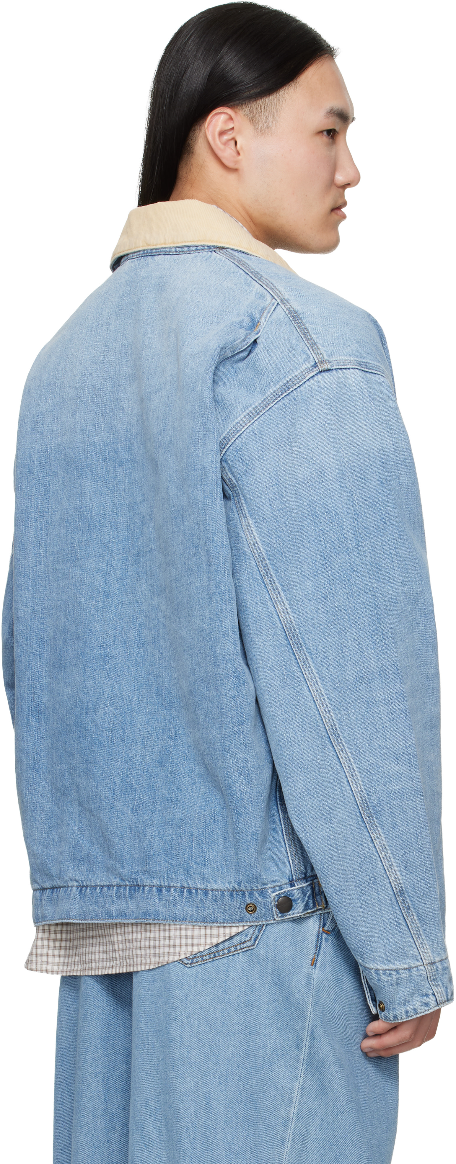 Carhartt Work In Progress - 블루 OG 디트로이트 데님 재킷