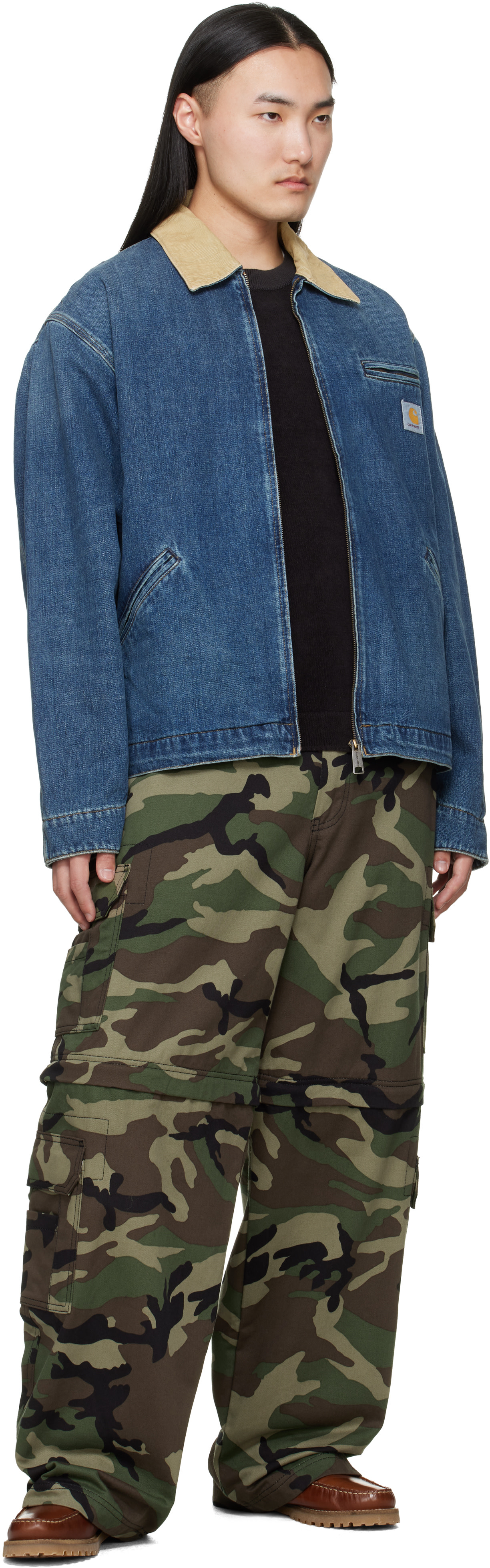 Carhartt Work In Progress - ブルー OG Detroit デニムジャケット