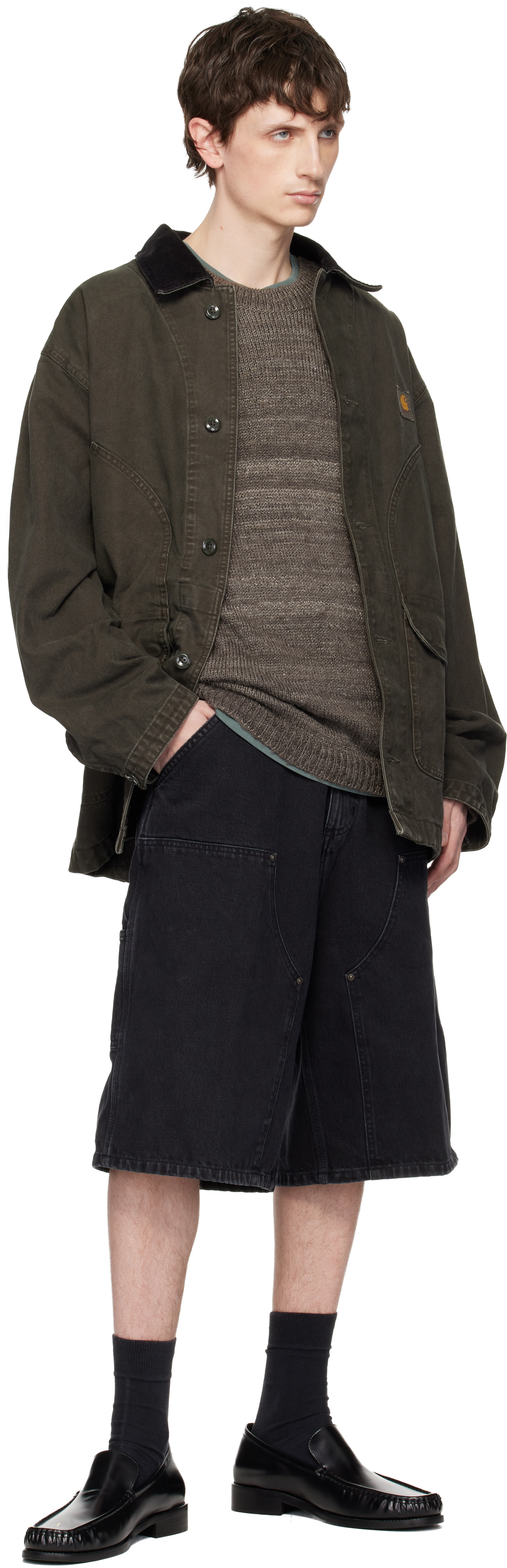 Carhartt Work In Progress - 그린 프레스콧 코트