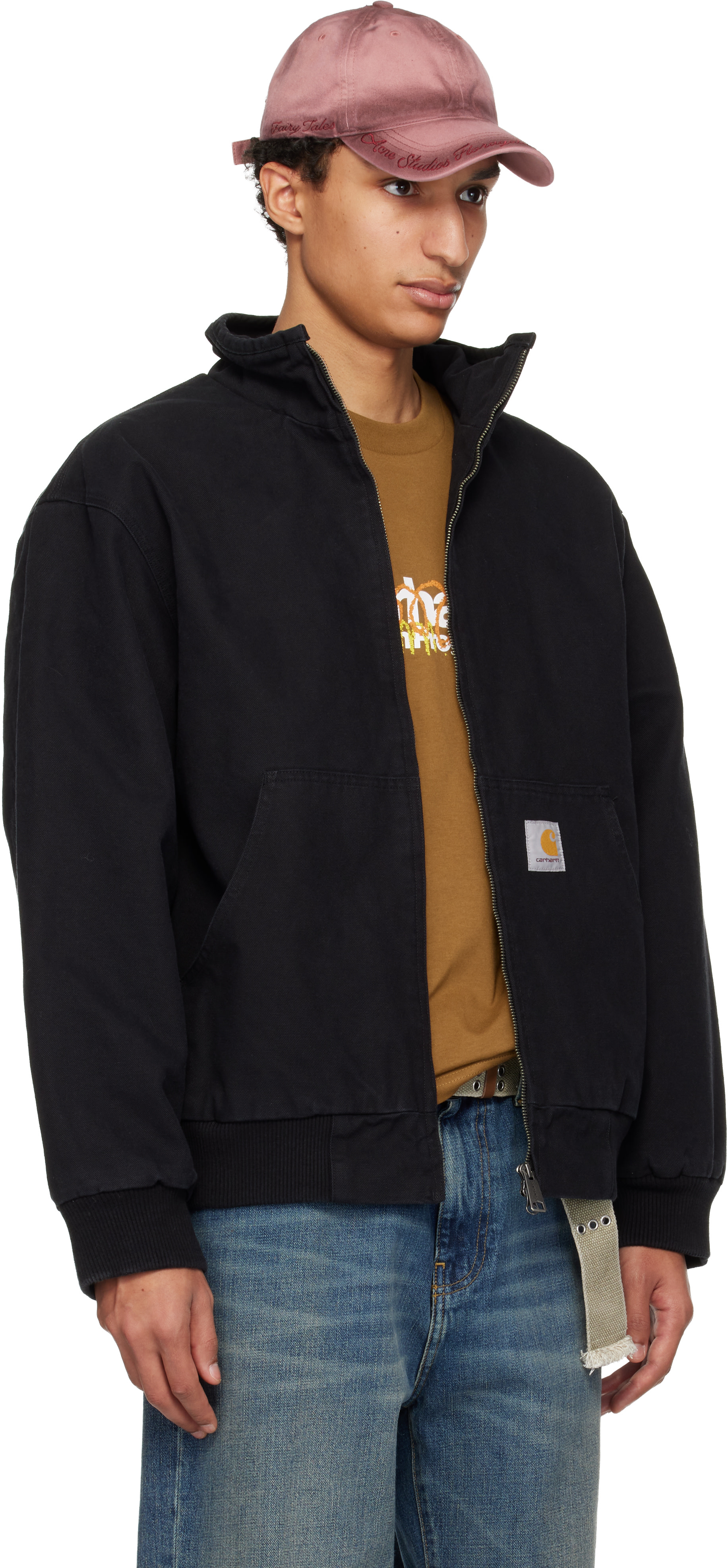 Carhartt Work In Progress - 블랙 라본 재킷
