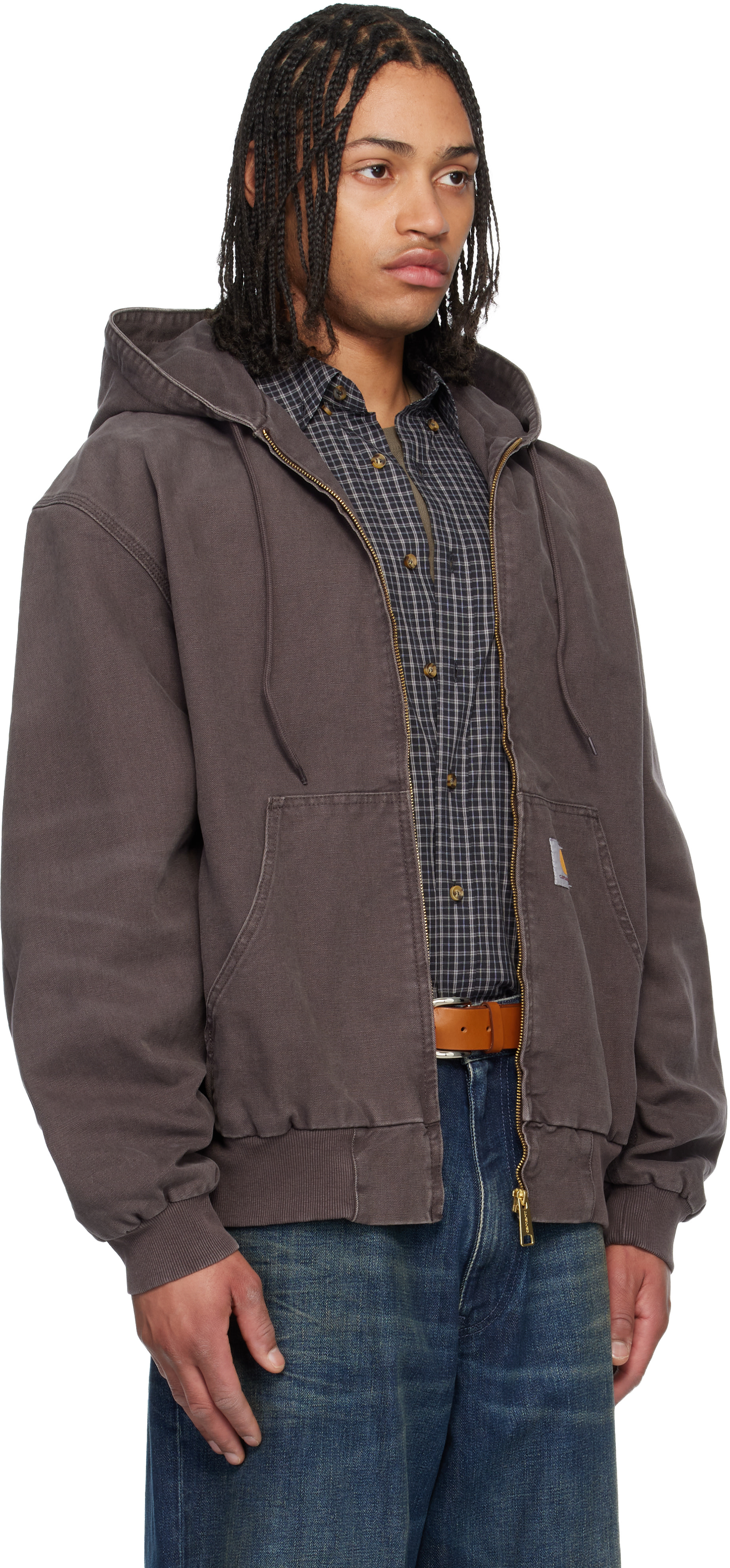 Carhartt Work In Progress: Brown OG Active Jacket | SSENSE