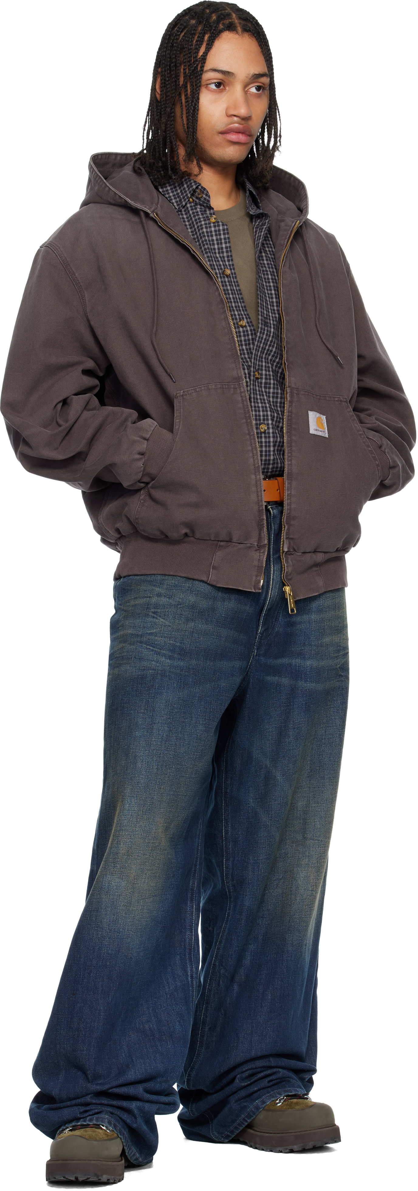Carhartt Work In Progress - 브라운 OG 액티브 재킷