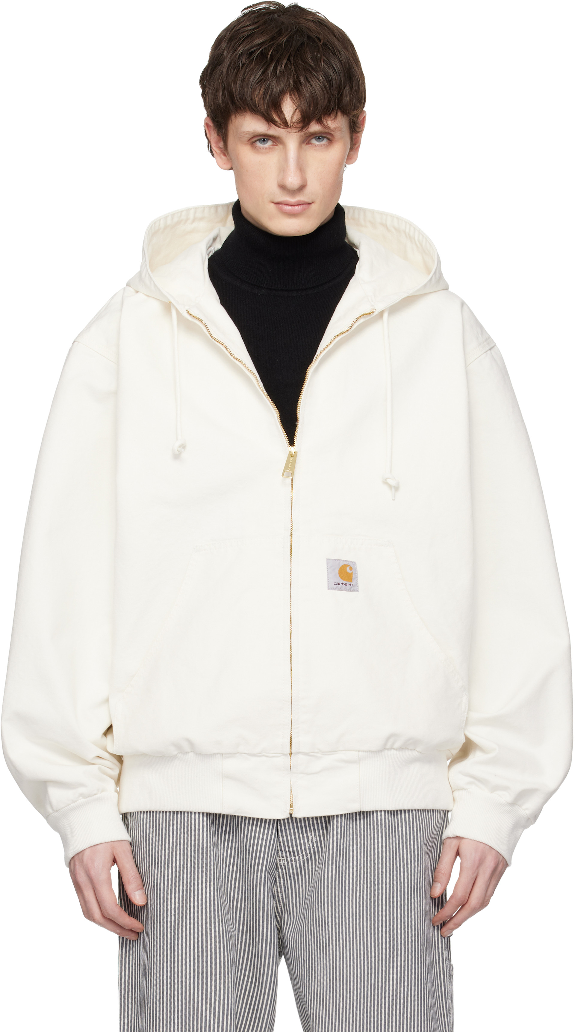 Carhartt Work In Progress - 화이트 OG 액티브 재킷
