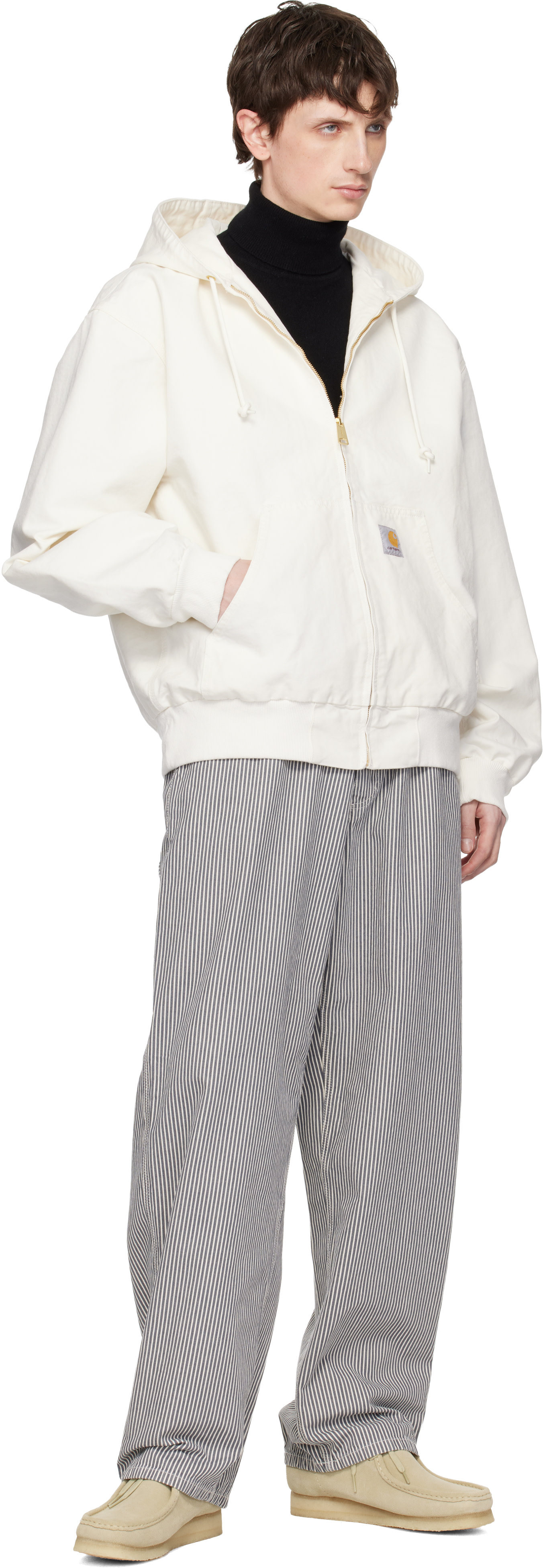 Carhartt Work In Progress - 화이트 OG 액티브 재킷
