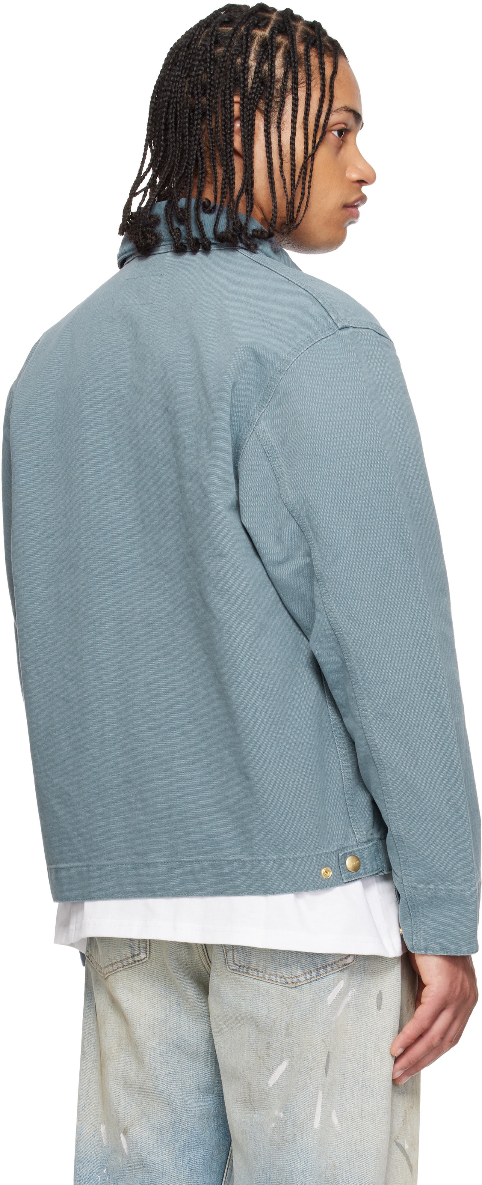 Carhartt Work In Progress: Blue Detroit Jacket | SSENSE