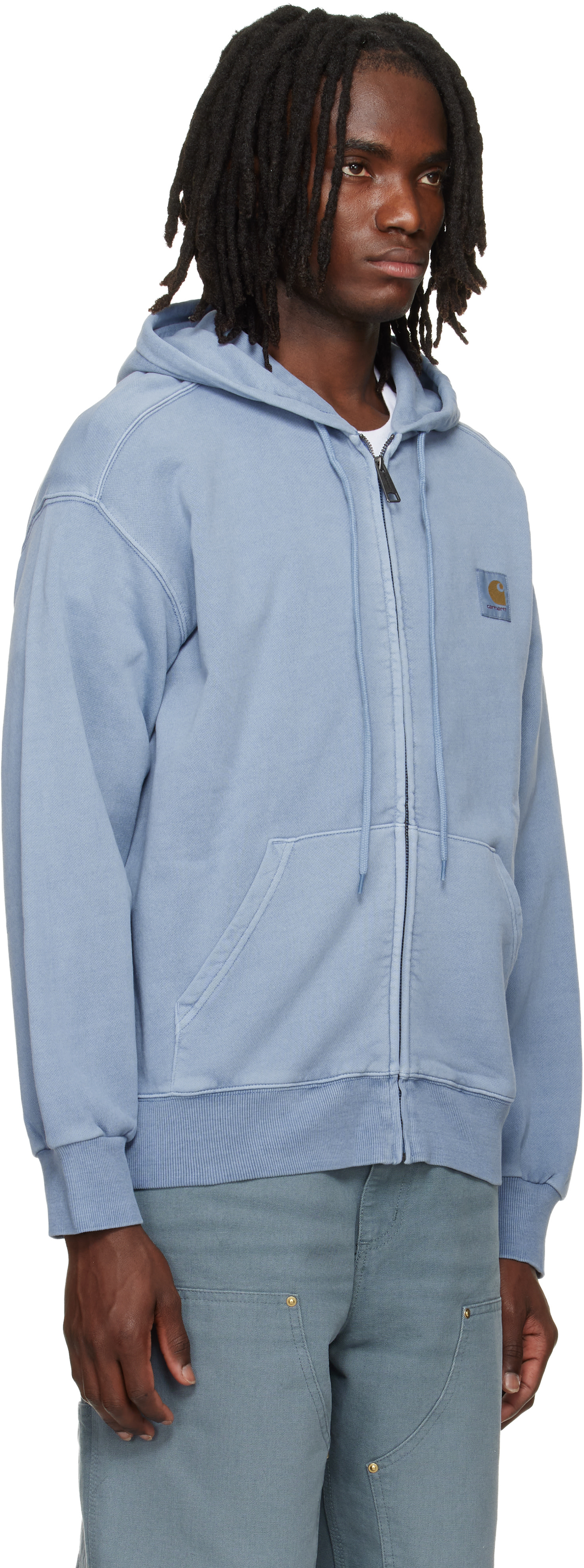 Carhartt Work In Progress - 블루 넬슨 후디