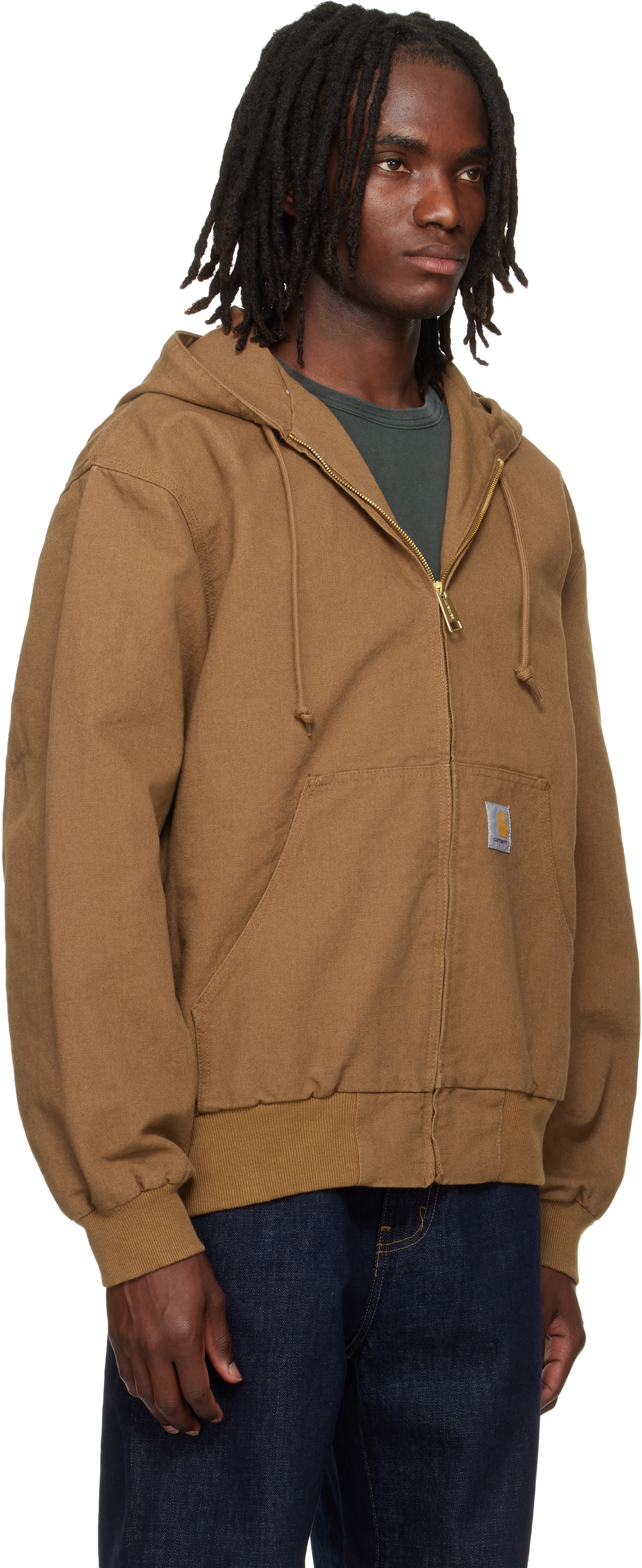 Carhartt Work In Progress: Brown OG Active Jacket | SSENSE