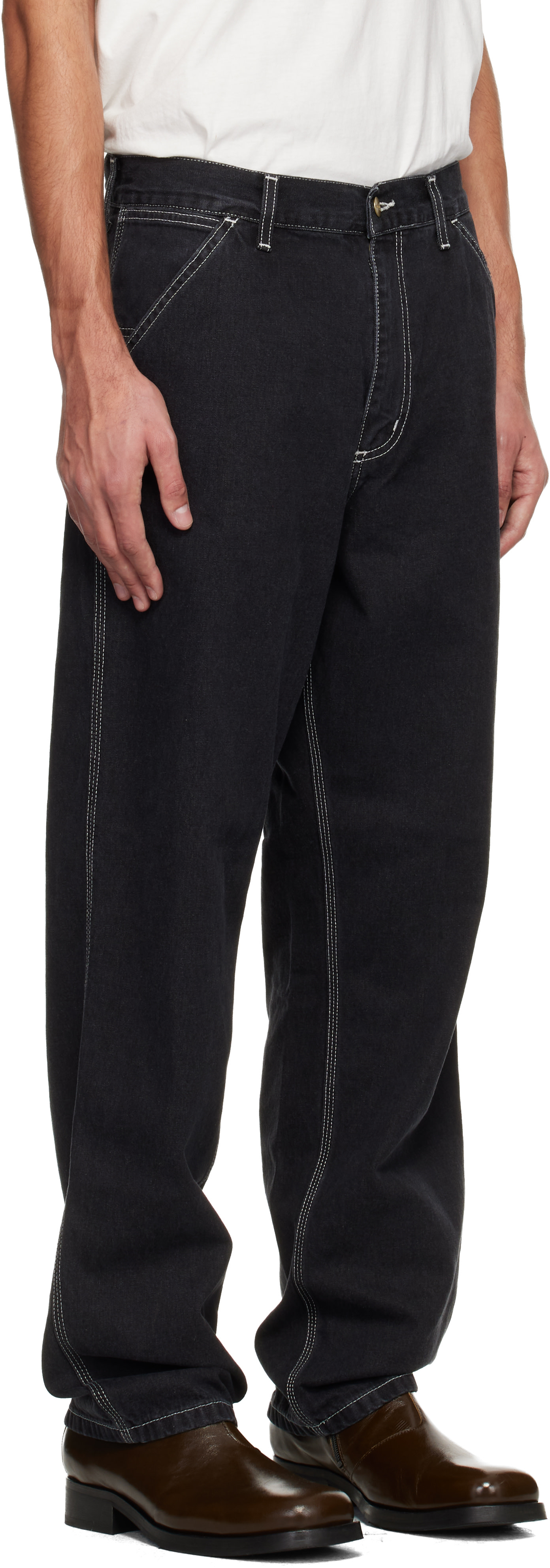 Carhartt Work In Progress - Black Simple Pant Jeans