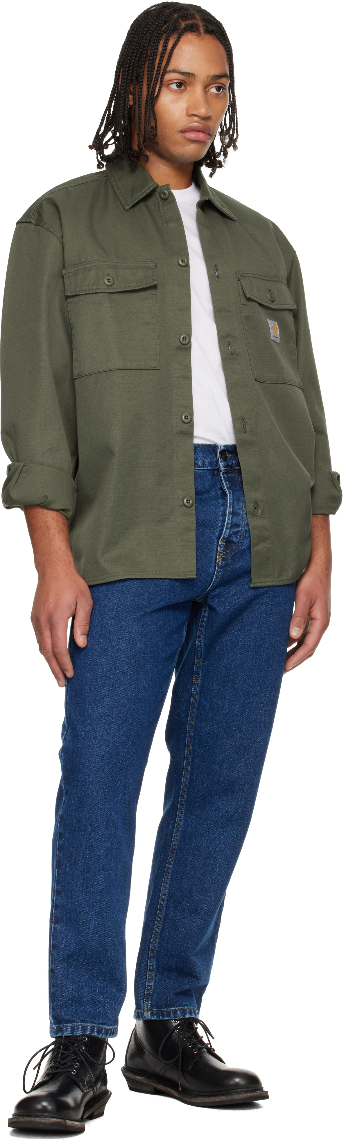 Carhartt Work In Progress - 블루 뉴얼 데님 진