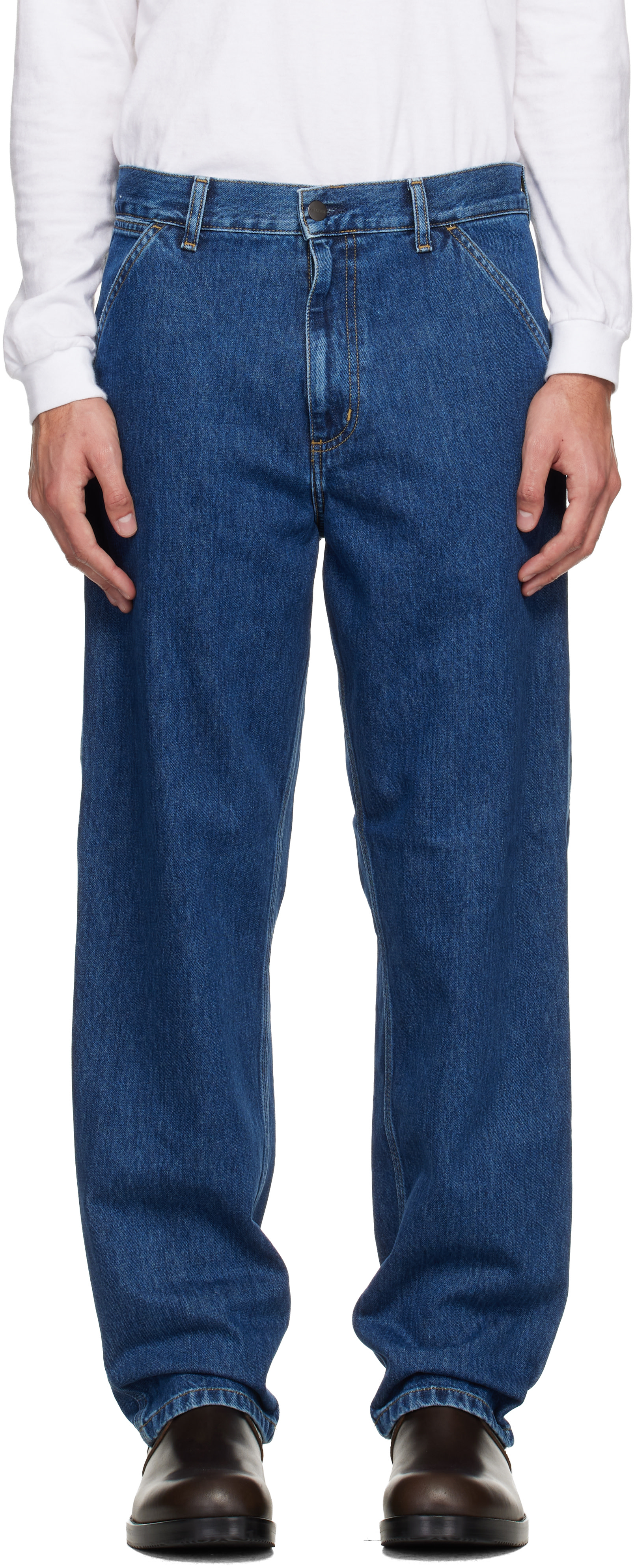 Carhartt Work In Progress - Jean de travail bleu