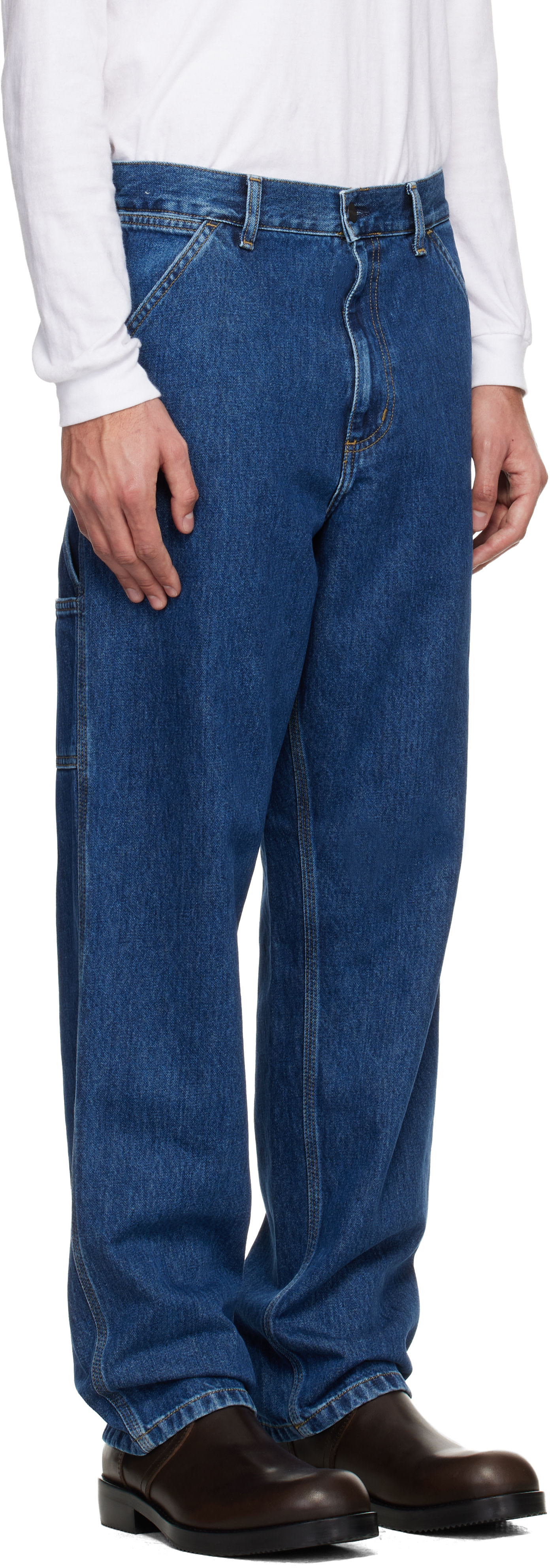 Carhartt Work In Progress - Jean de travail bleu