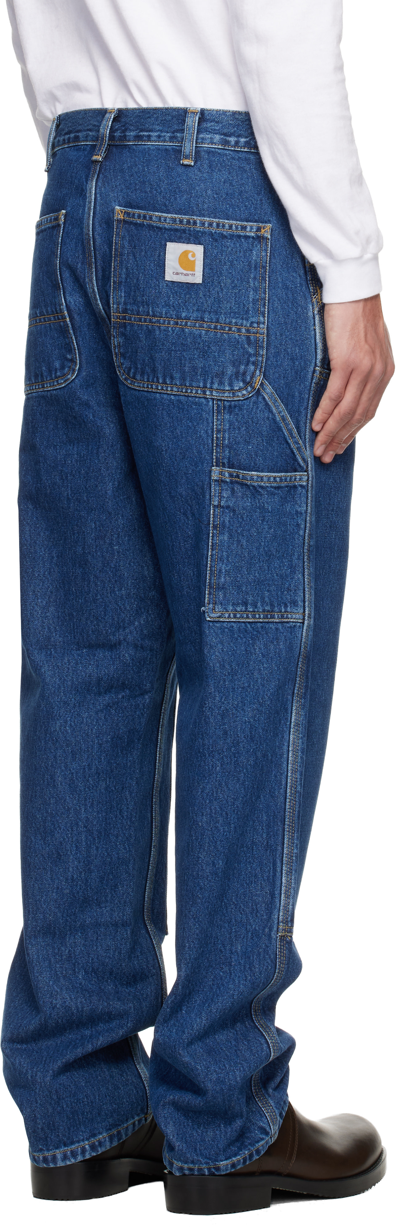 Carhartt Work In Progress - Blue Double Knee Jeans