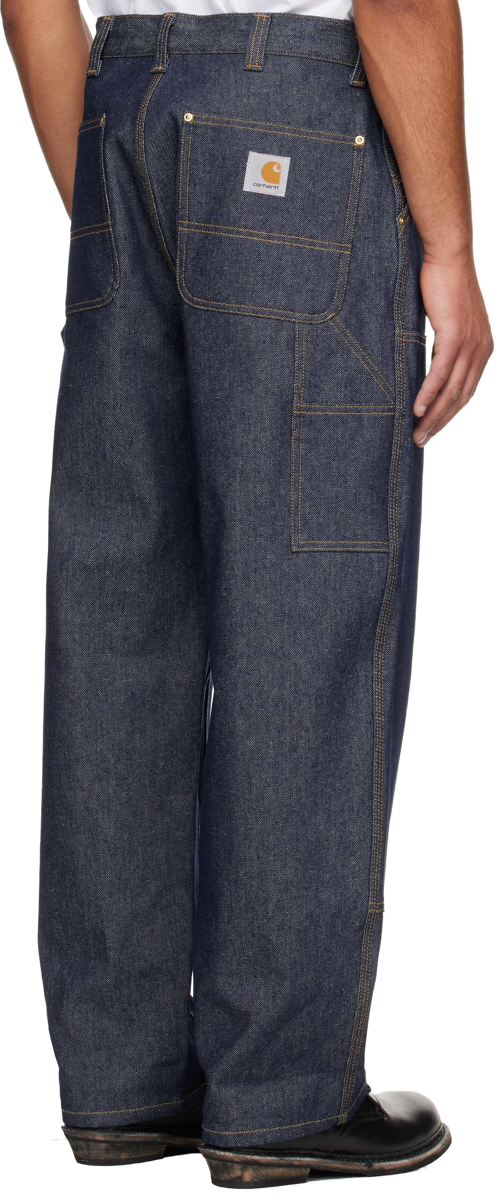 Carhartt Work In Progress: Blue OG Double Knee Jeans | SSENSE