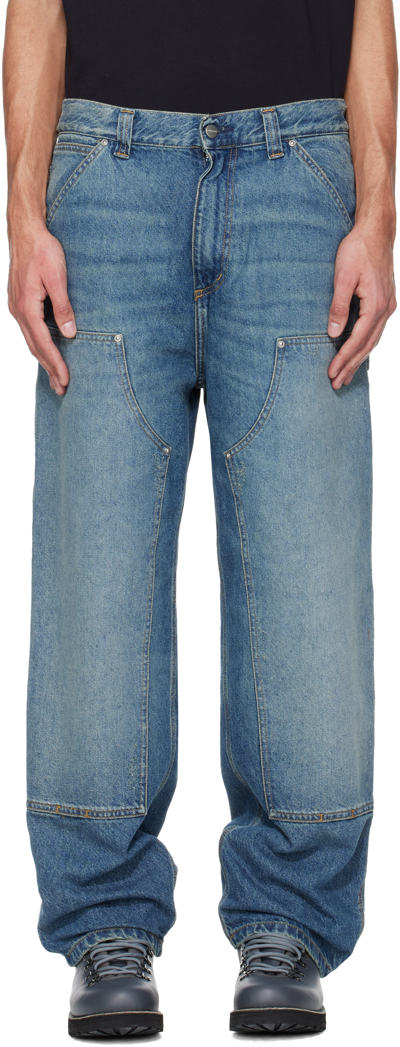 Carhartt Denim ダブルニー “ICE BLUE” W32 Carhartt W.I.P. OG ダブルニーパンツ ブルーグラインドウォッシュ
