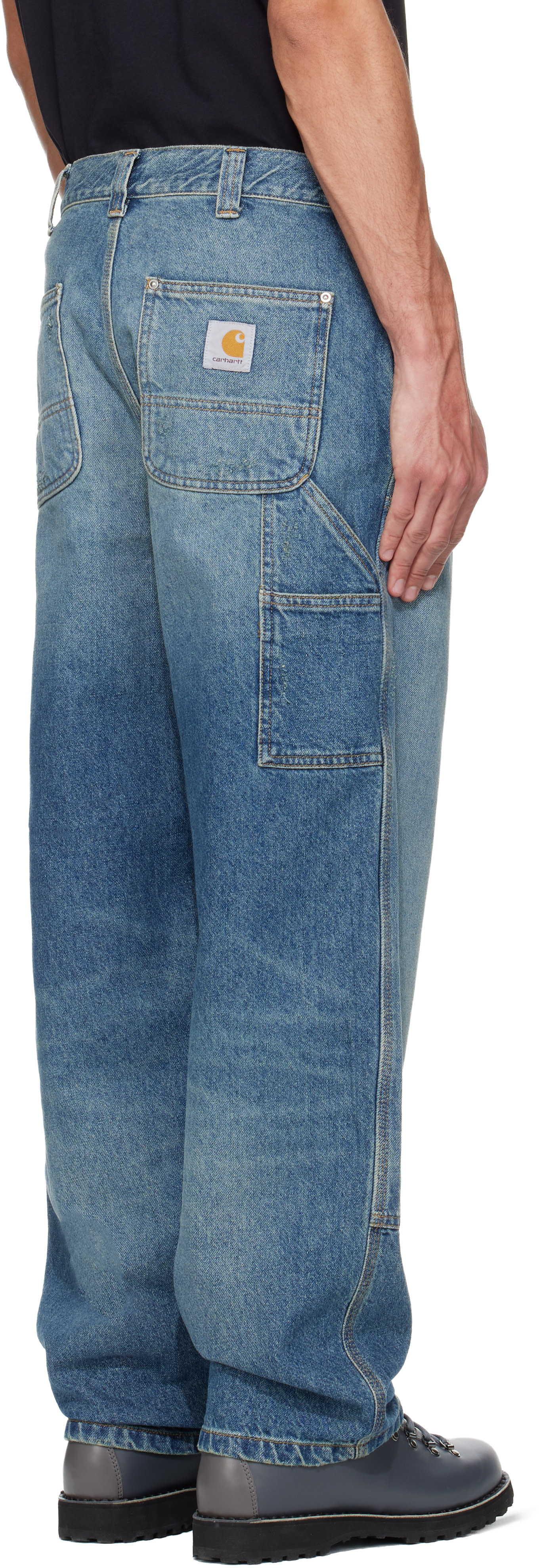 Carhartt Work In Progress: Blue OG Double Knee Jeans | SSENSE