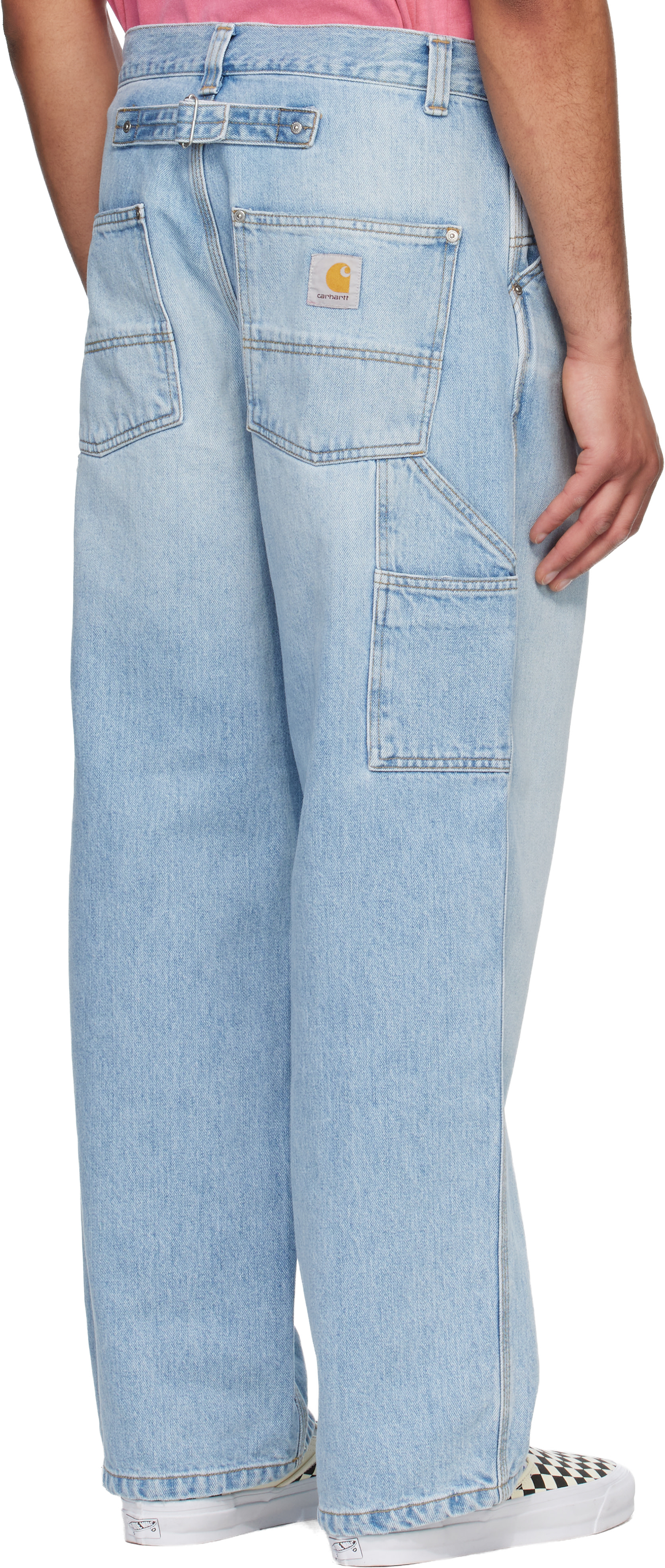Carhartt Work In Progress: Blue Belmont Jeans | SSENSE Canada