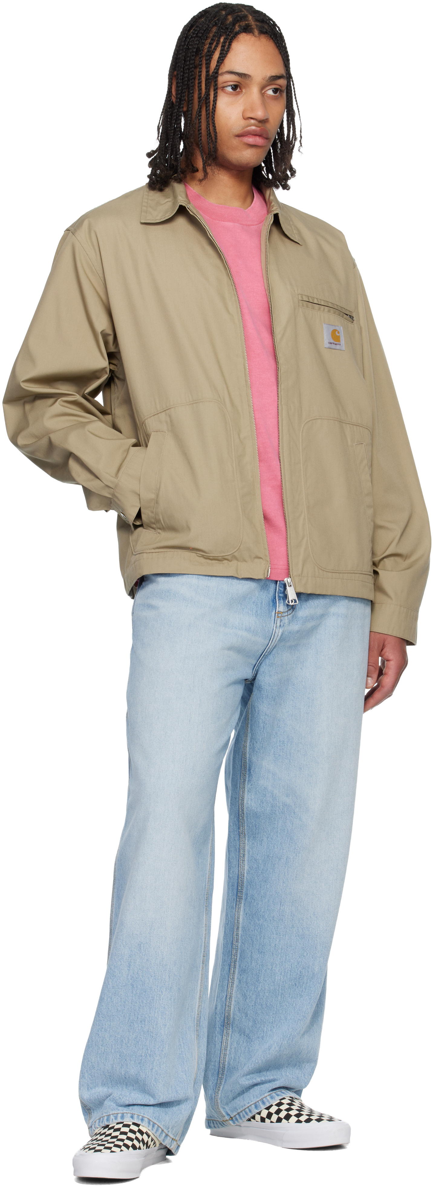 Carhartt Work In Progress: ブルー Belmont ジーンズ | SSENSE 日本