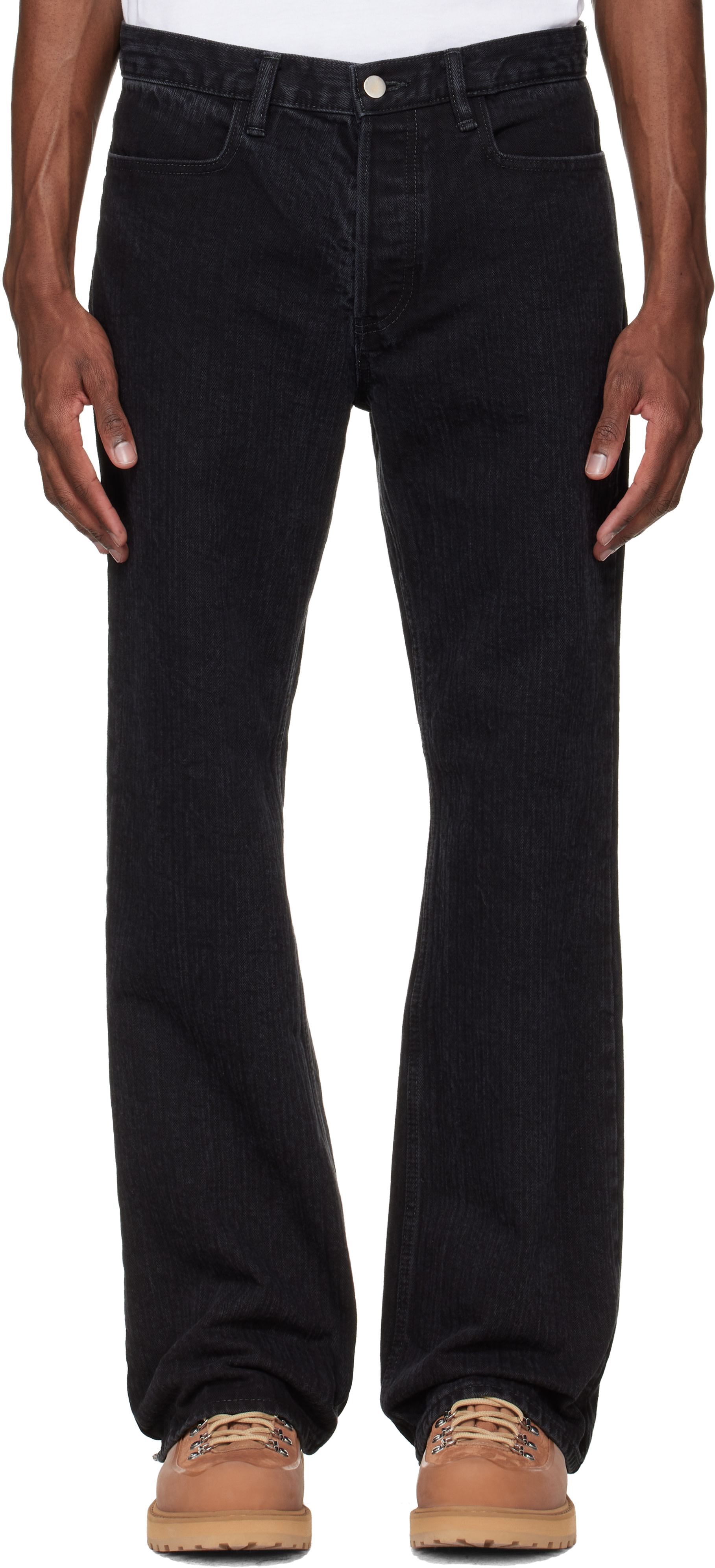 Carhartt Work In Progress: Black OG Double Knee Jeans | SSENSE