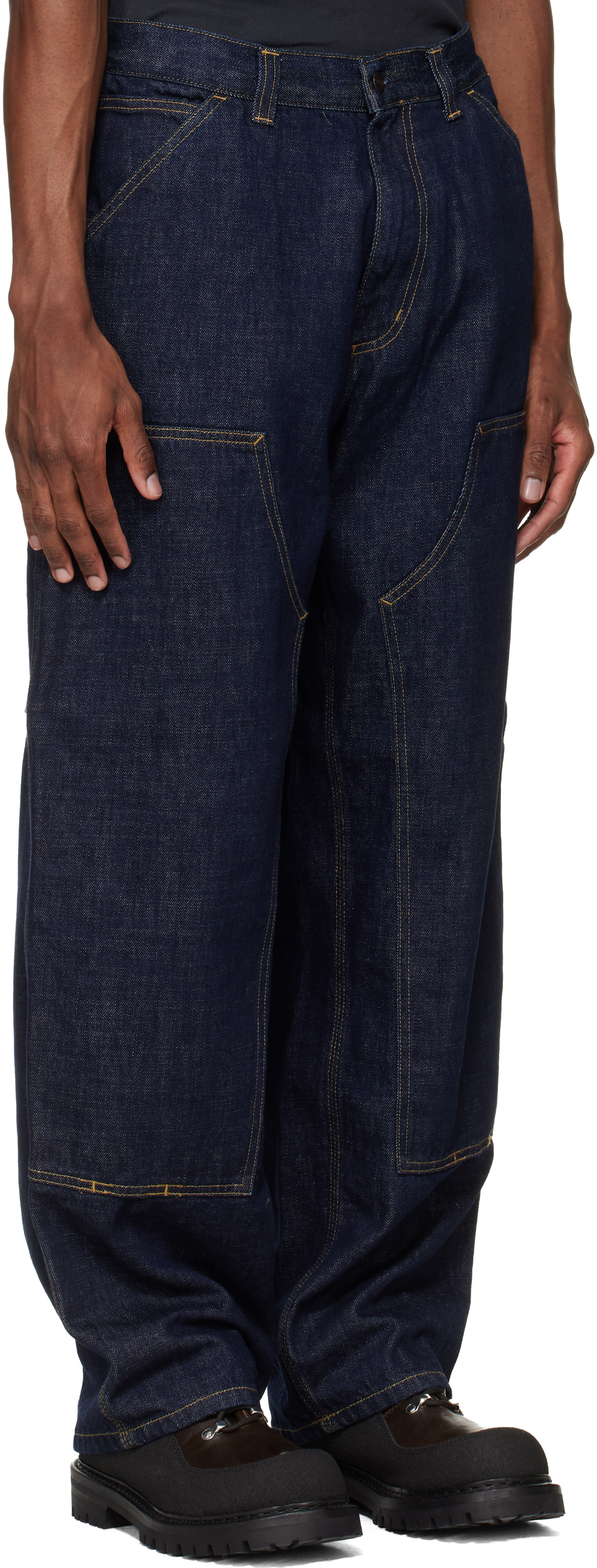 Carhartt Work In Progress - Navy OG Double Knee Jeans