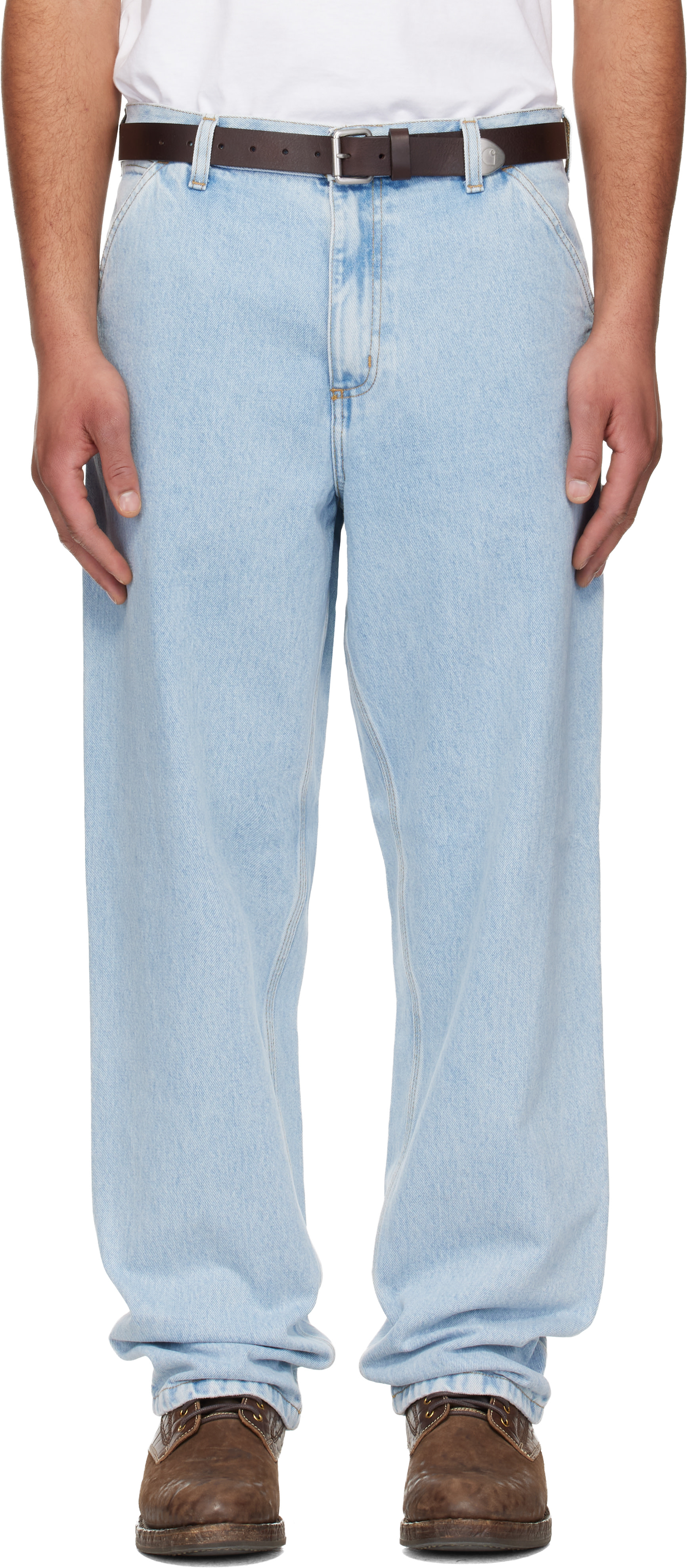 Carhartt Work In Progress - Blue Single Knee Jeans
