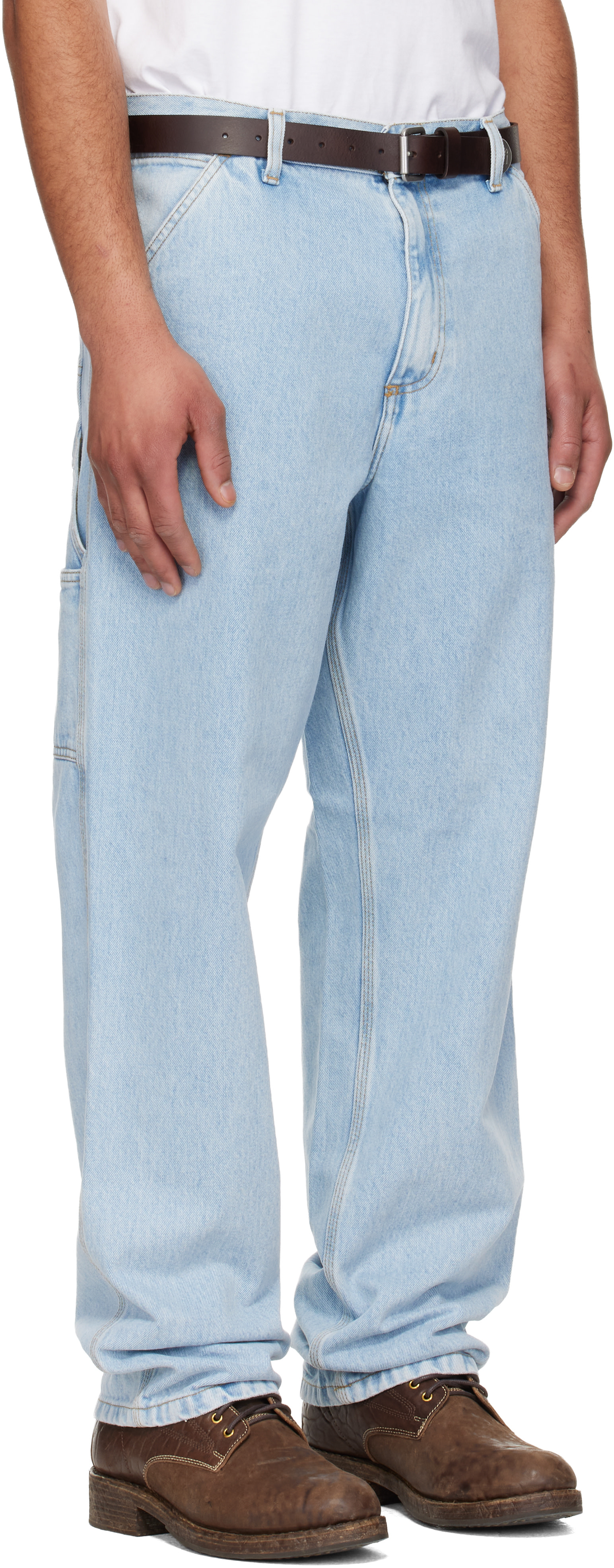 Carhartt Work In Progress - Blue Single Knee Jeans