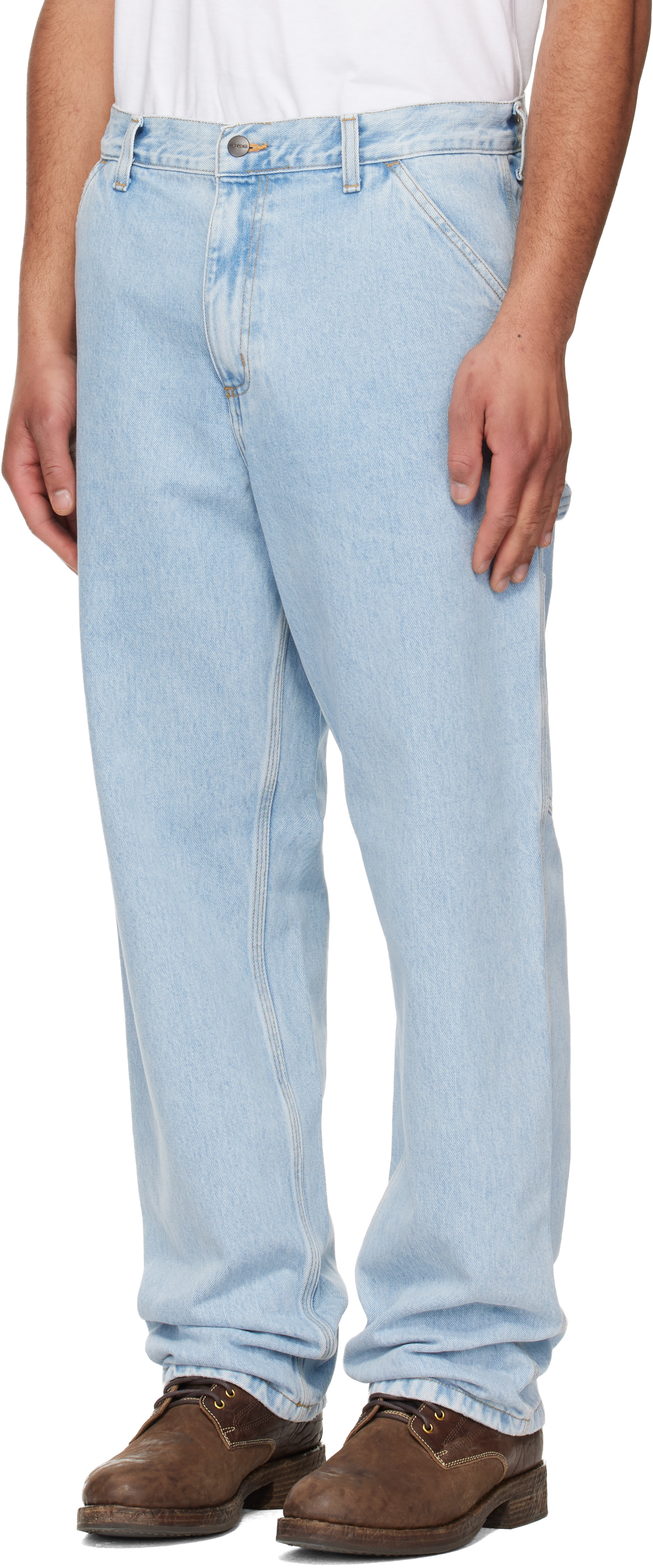 Carhartt Work In Progress - Blue Single Knee Jeans