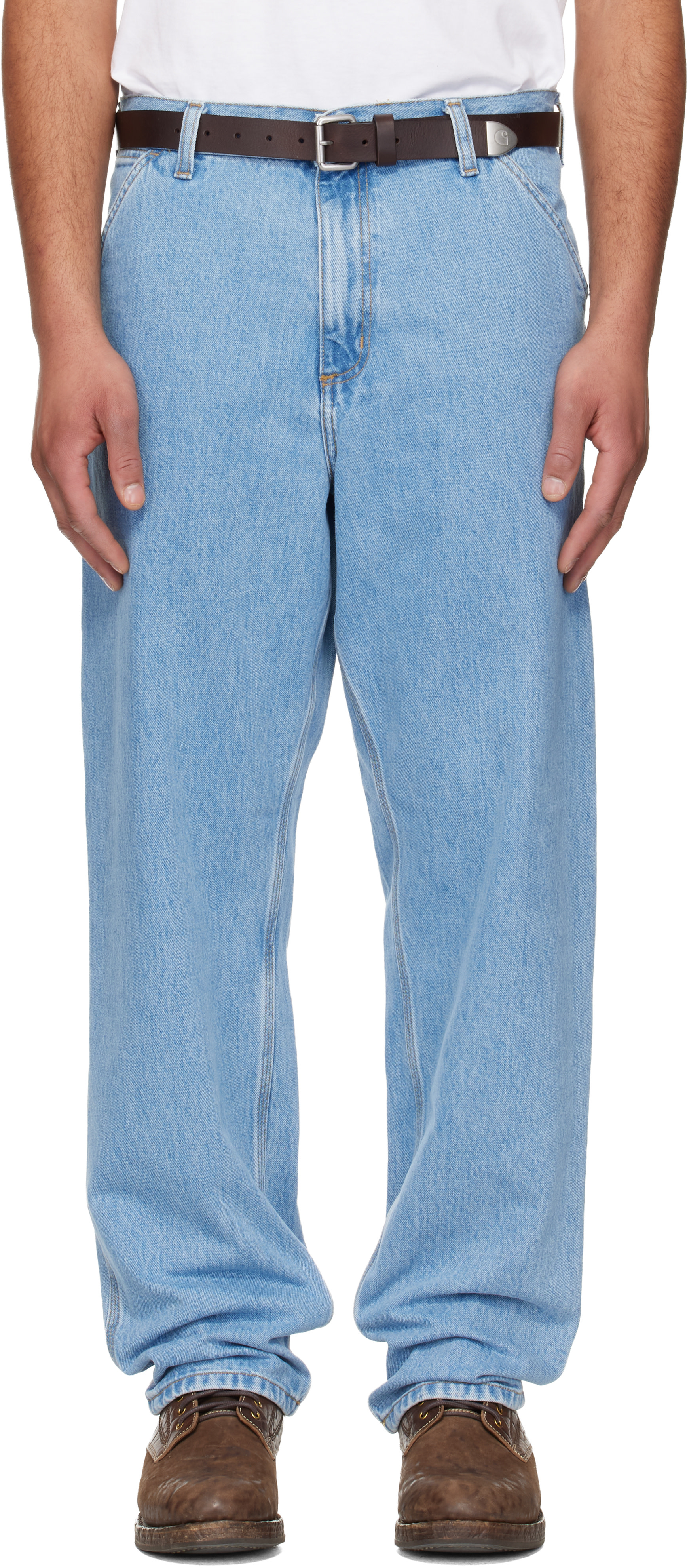 Carhartt Work In Progress - Jean de travail bleu