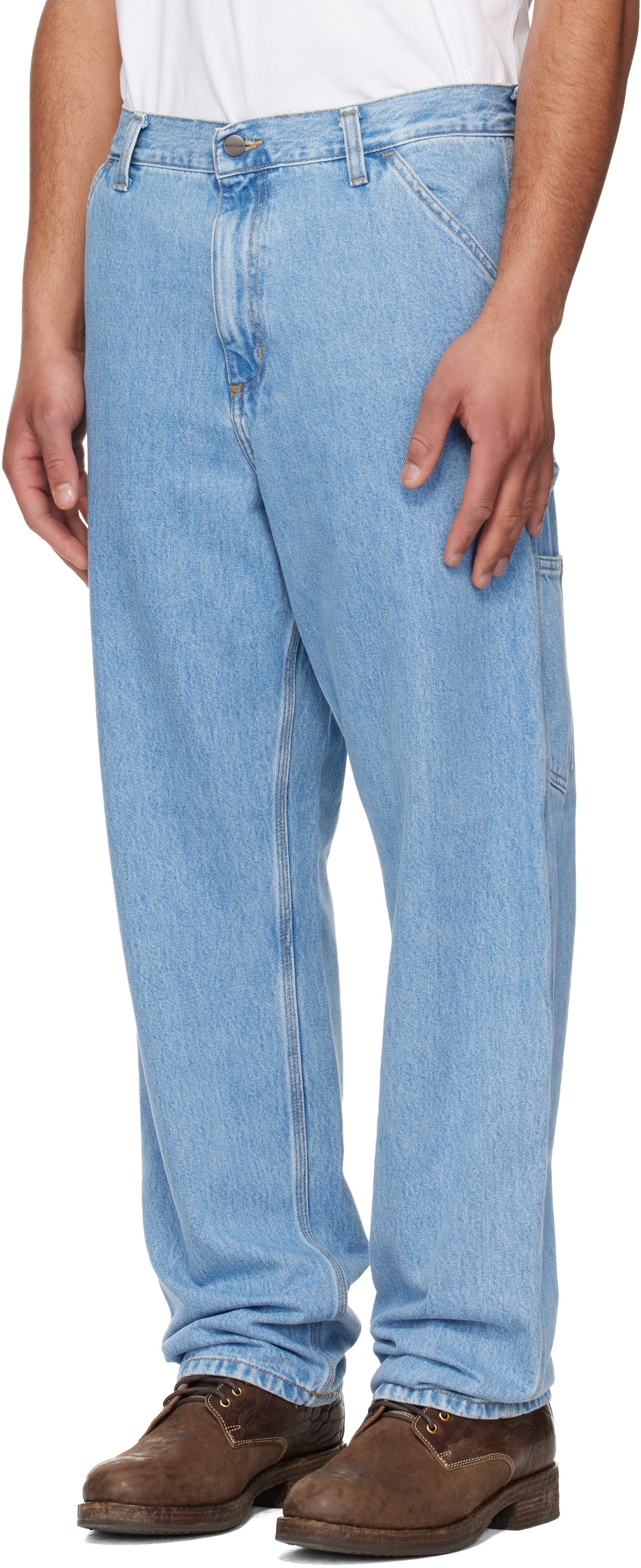 Carhartt Work In Progress - Jean de travail bleu